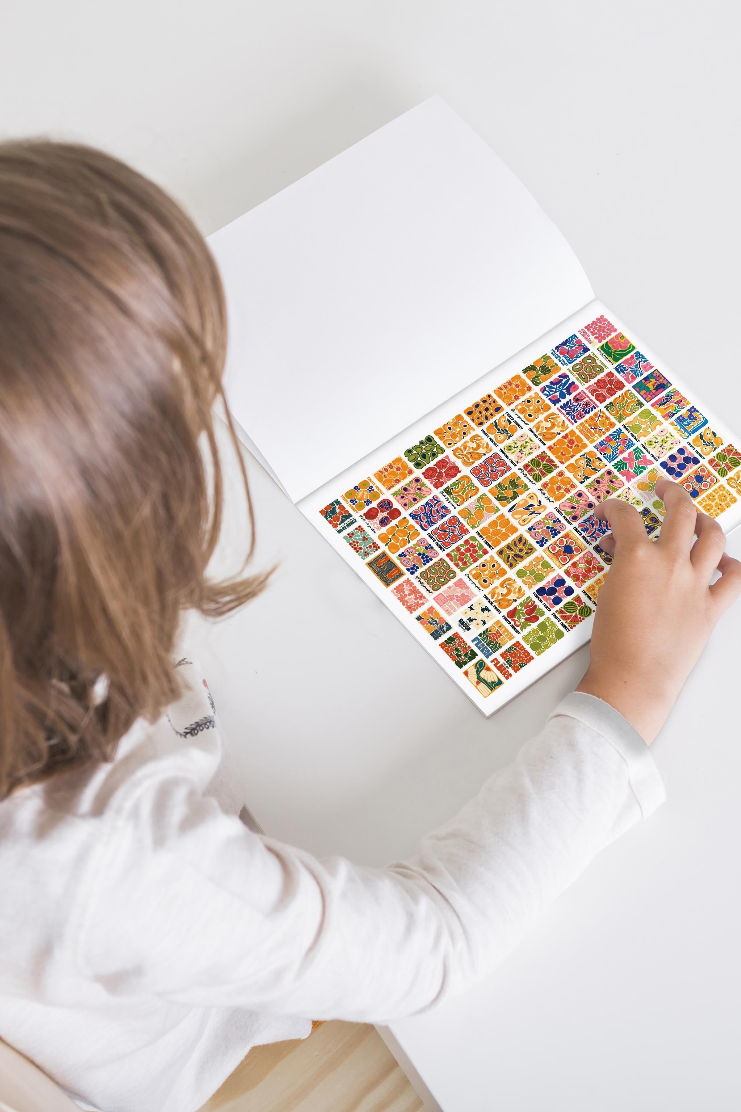 Sticker Seti, 250+ Adet Sanat Temalı Etiket, Modenrn Sanat Etiket, Sticker Book, Bullet Journal, Günlük, Laptop