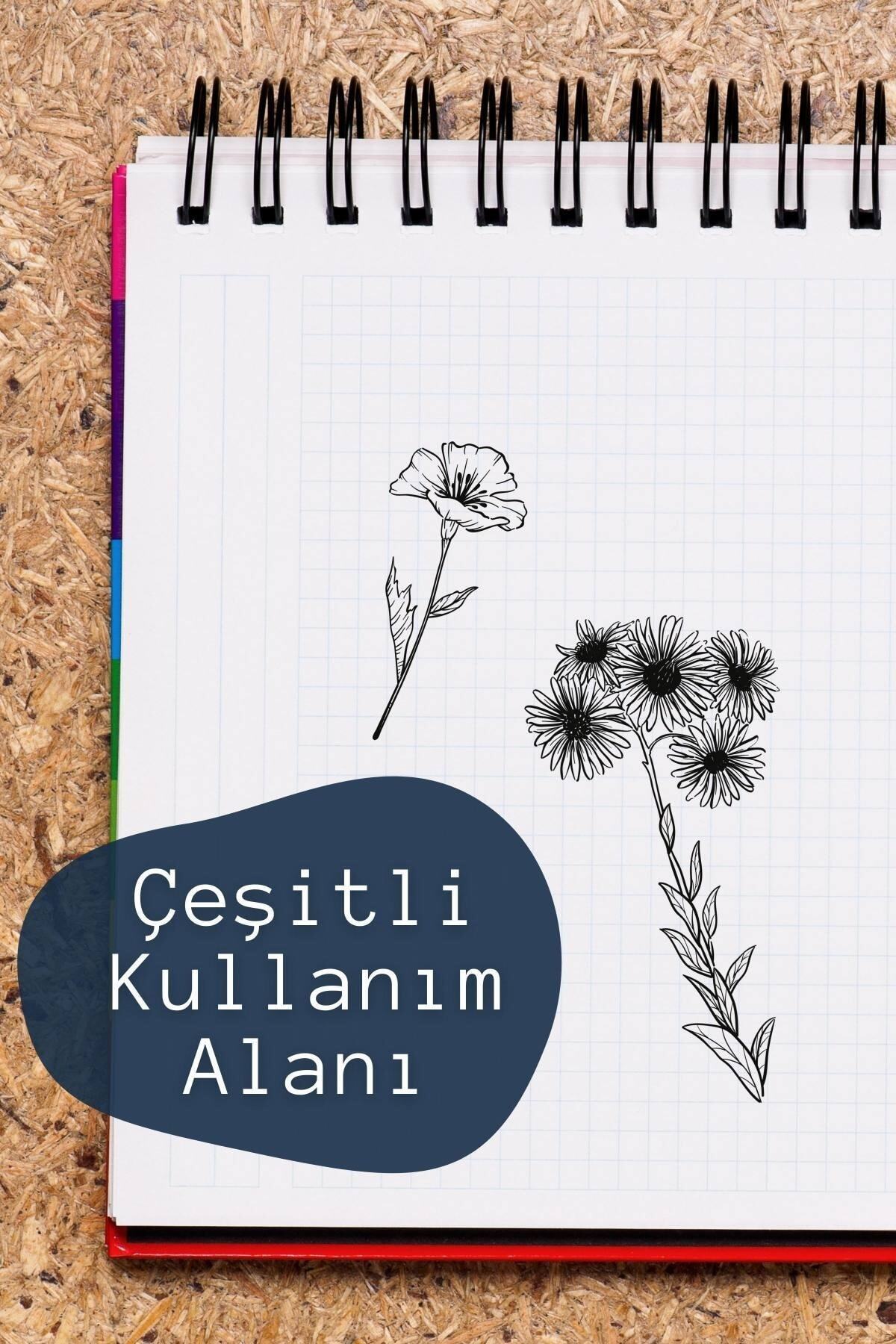 Sticker Seti - Yapışkanlı Estetik Sticker Seti - Telefon, Tablet, Defter, Laptop Sticker