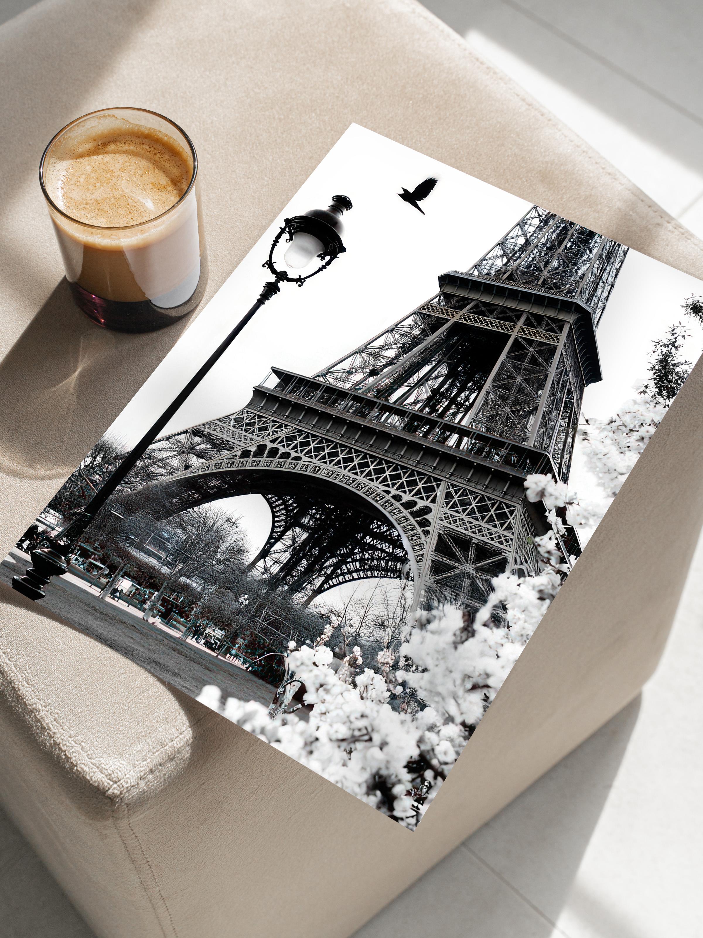 Street of Paris Poster, Çerçevesiz Duvar Posteri, Dikey Duvar Tablosu Comfort Serisi NO:108424