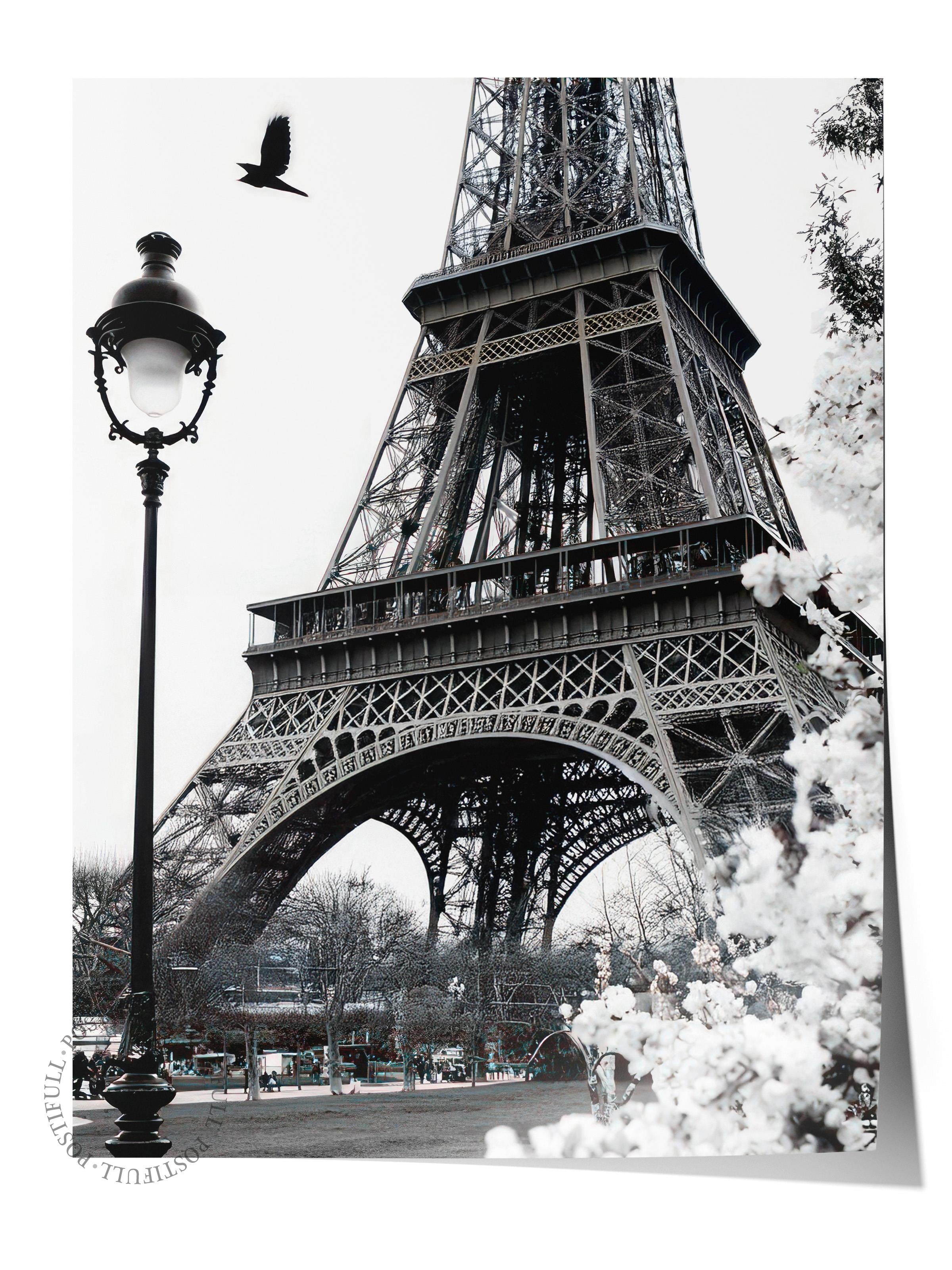 Street of Paris Poster, Çerçevesiz Duvar Posteri, Dikey Duvar Tablosu Comfort Serisi NO:108424