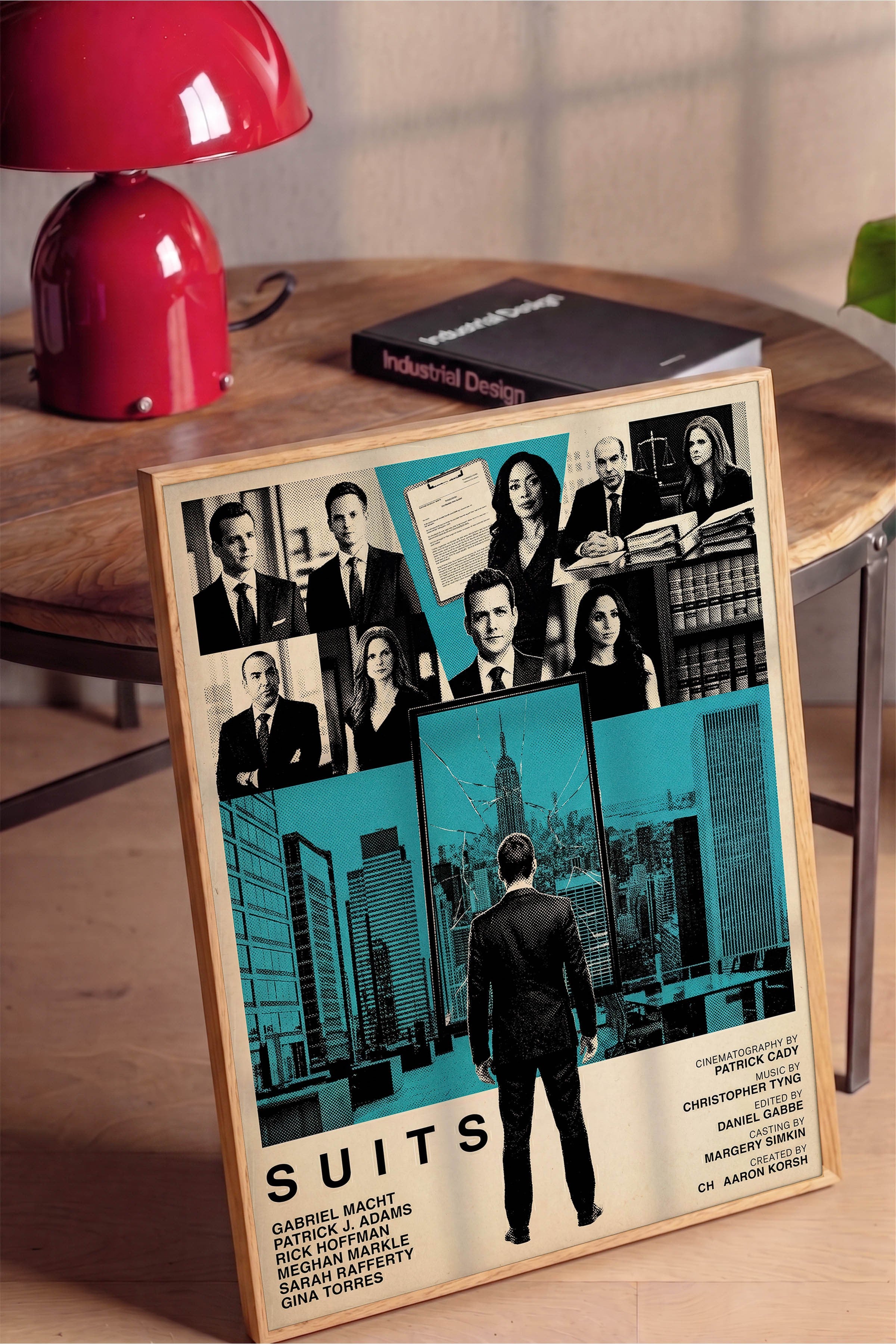 Suits Ahşap Çerçeveli Poster, Sinema ve Dizi Tablo, Film Dizi Afişleri NO:112789