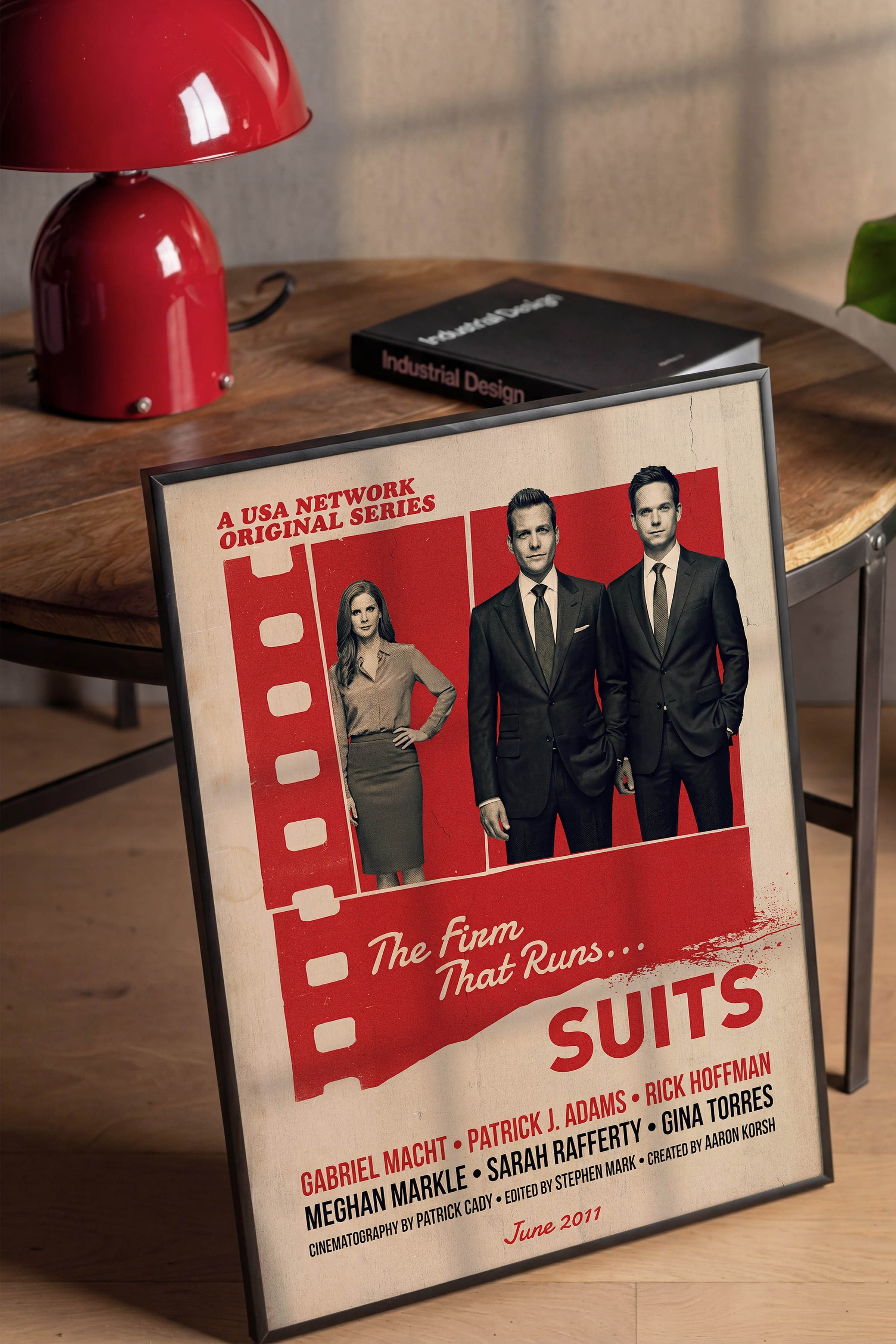 Suits Siyah Çerçeveli Poster, Sinema ve Dizi Tablo, Film Dizi Afişleri NO:112867