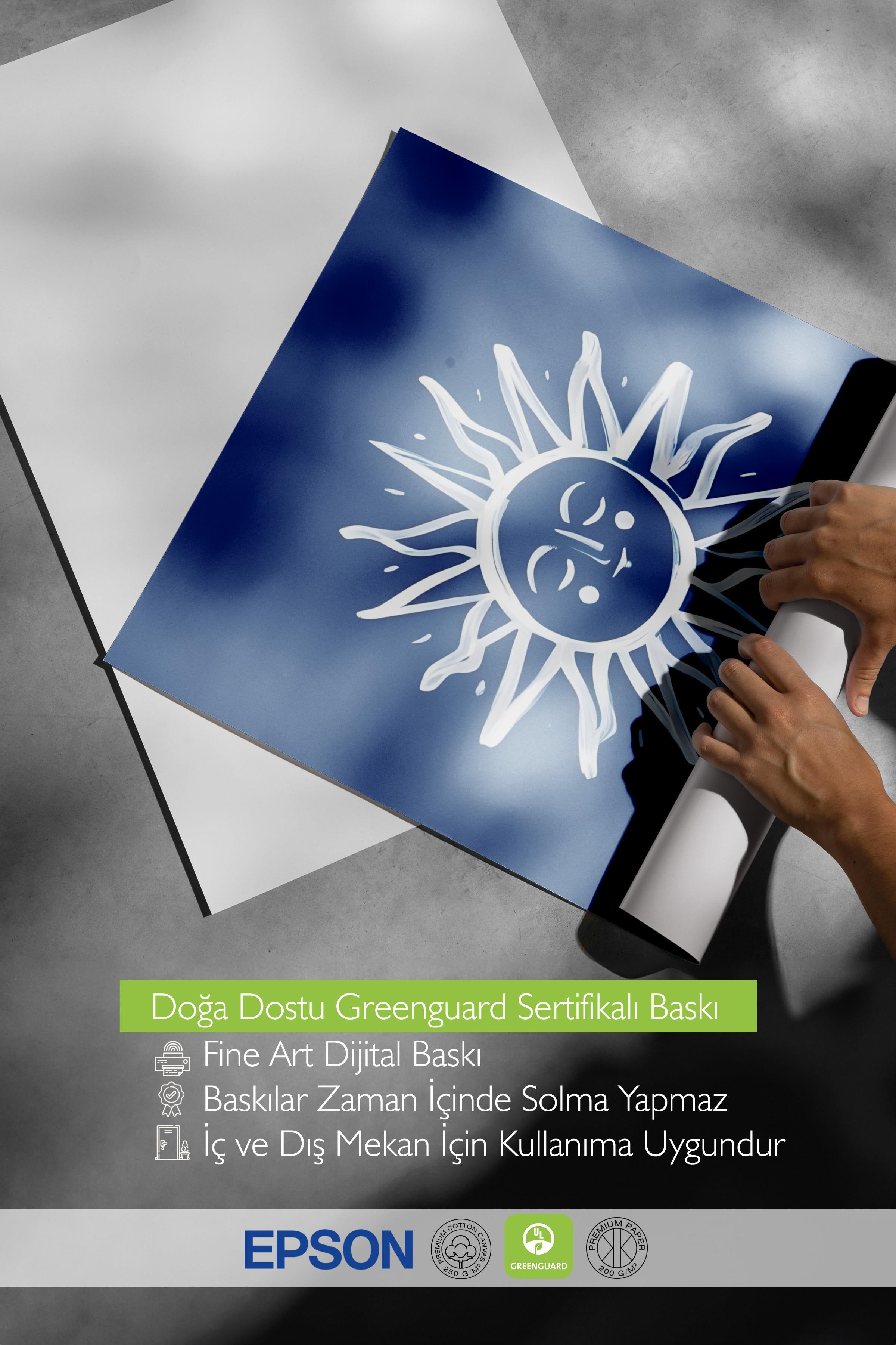 Sunny Escape Poster, Çerçevesiz Duvar Posteri, Dikey Duvar Tablosu Comfort Serisi NO:108481