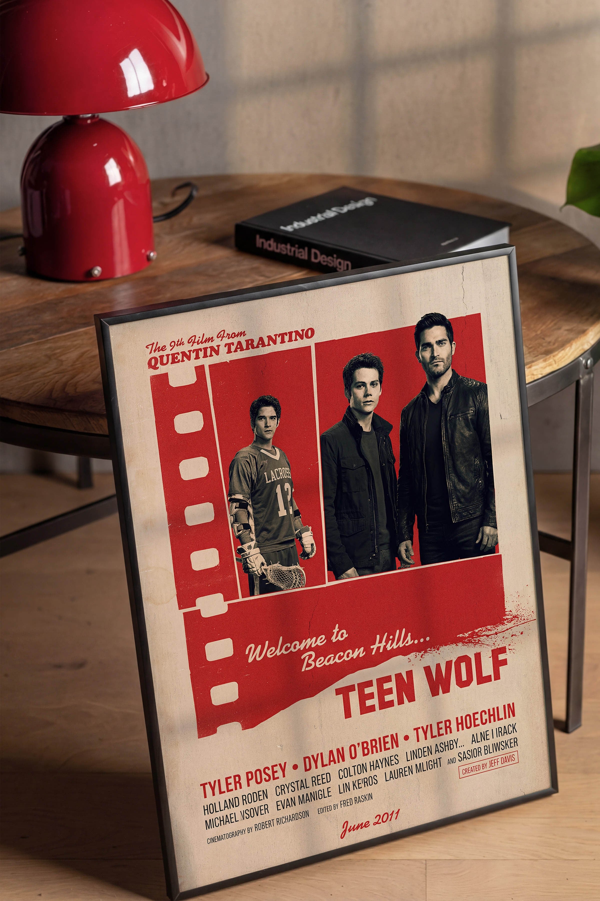 Teen Wolf Siyah Çerçeveli Poster, Sinema ve Dizi Tablo, Film Dizi Afişleri NO:112875