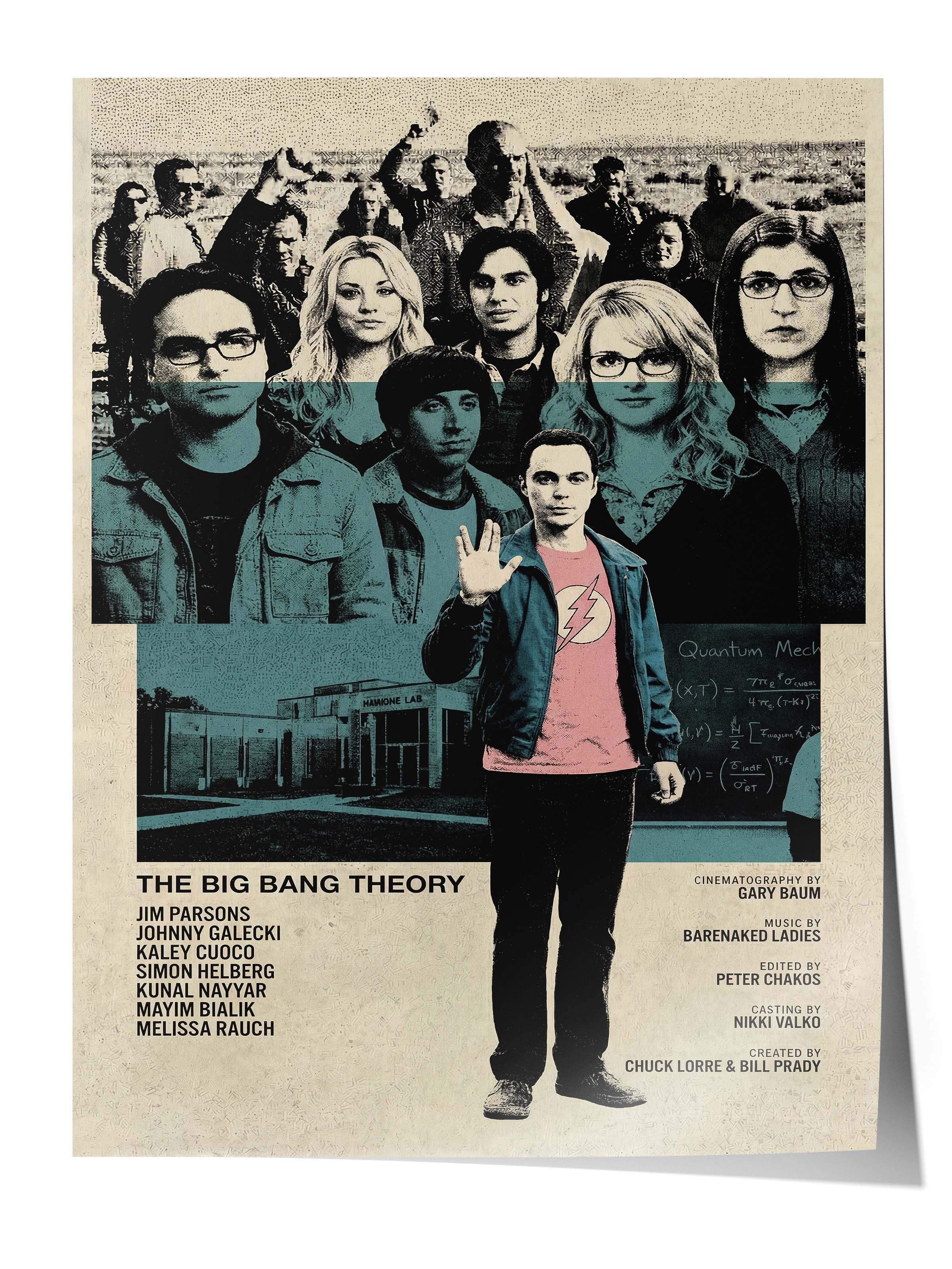 The Big Bang Theory Posteri, Sinema ve Dizi Tablo Posterleri, Film Dizi Afişleri NO:112769
