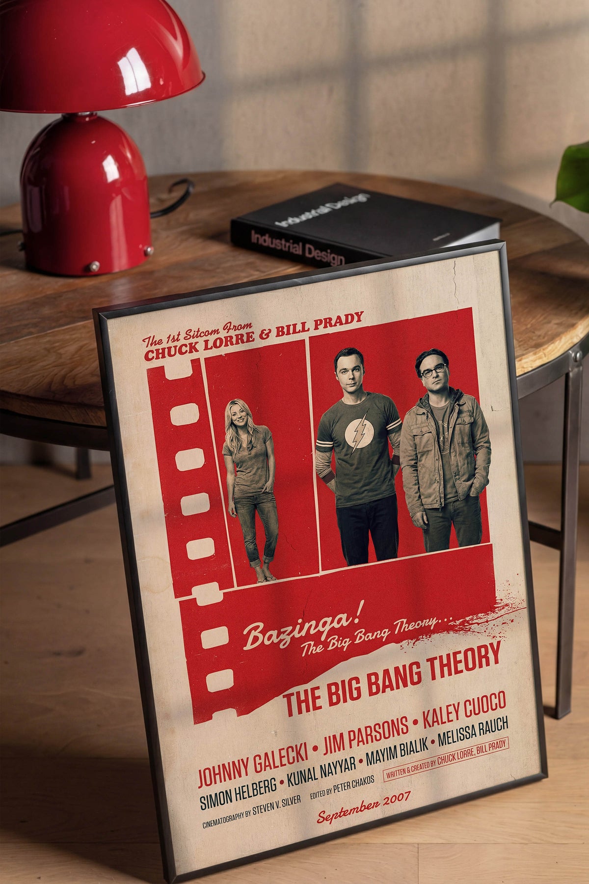 The Big Bang Theory Siyah Çerçeveli Poster, Sinema ve Dizi Tablo, Film Dizi Afişleri NO:112845
