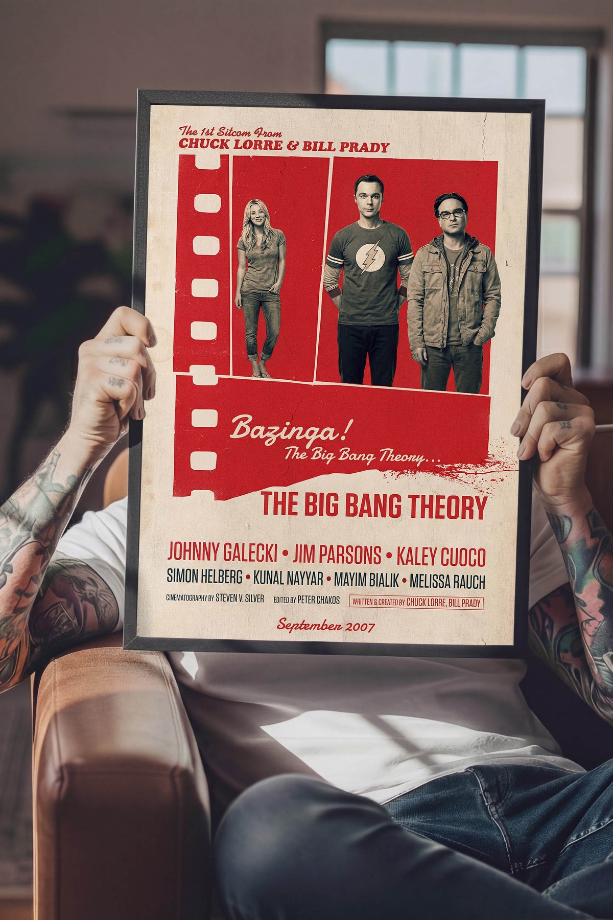 The Big Bang Theory Siyah Çerçeveli Poster, Sinema ve Dizi Tablo, Film Dizi Afişleri NO:112845