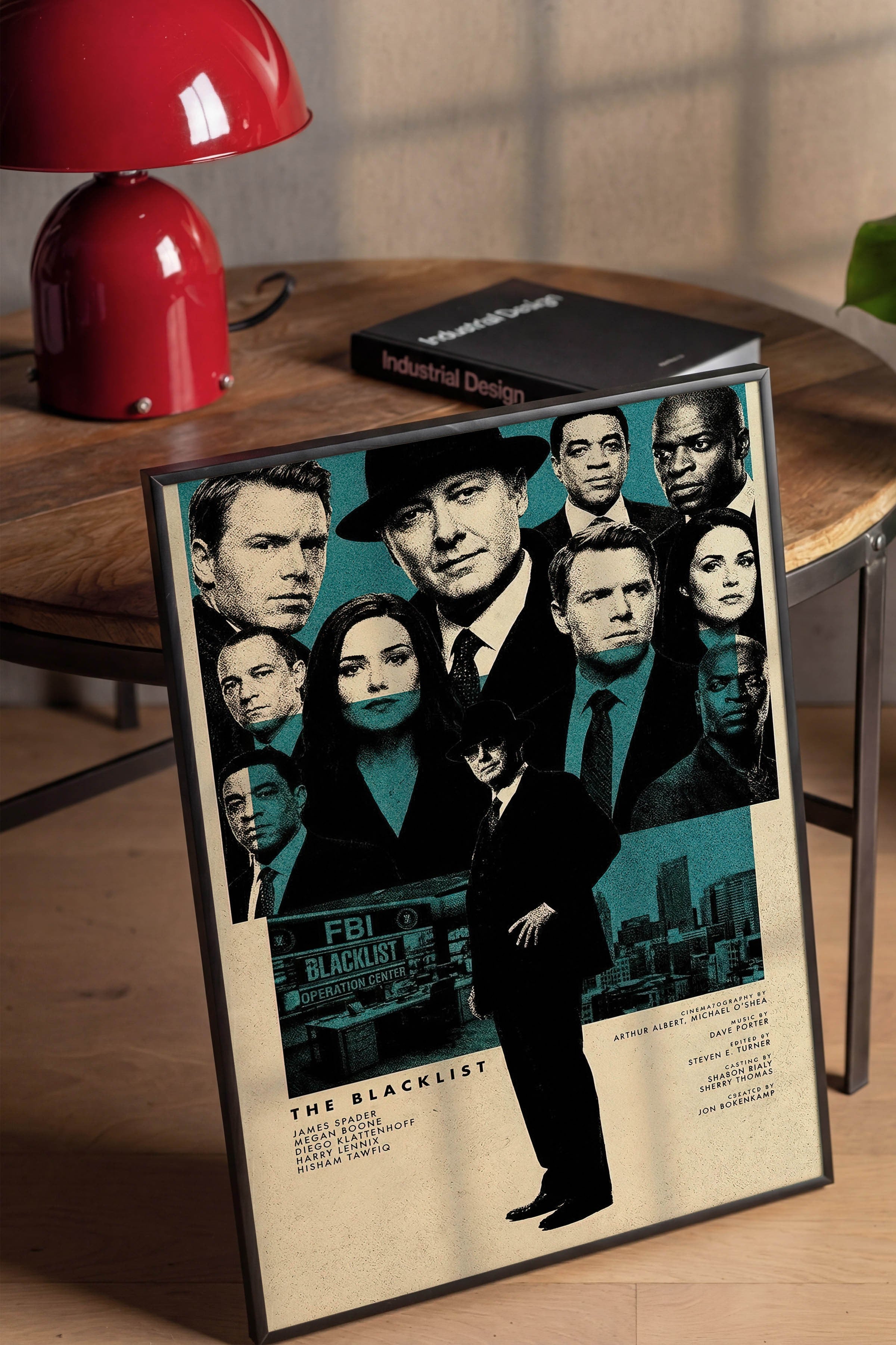 The Blacklist Siyah Çerçeveli Poster, Sinema ve Dizi Tablo, Film Dizi Afişleri NO:112802