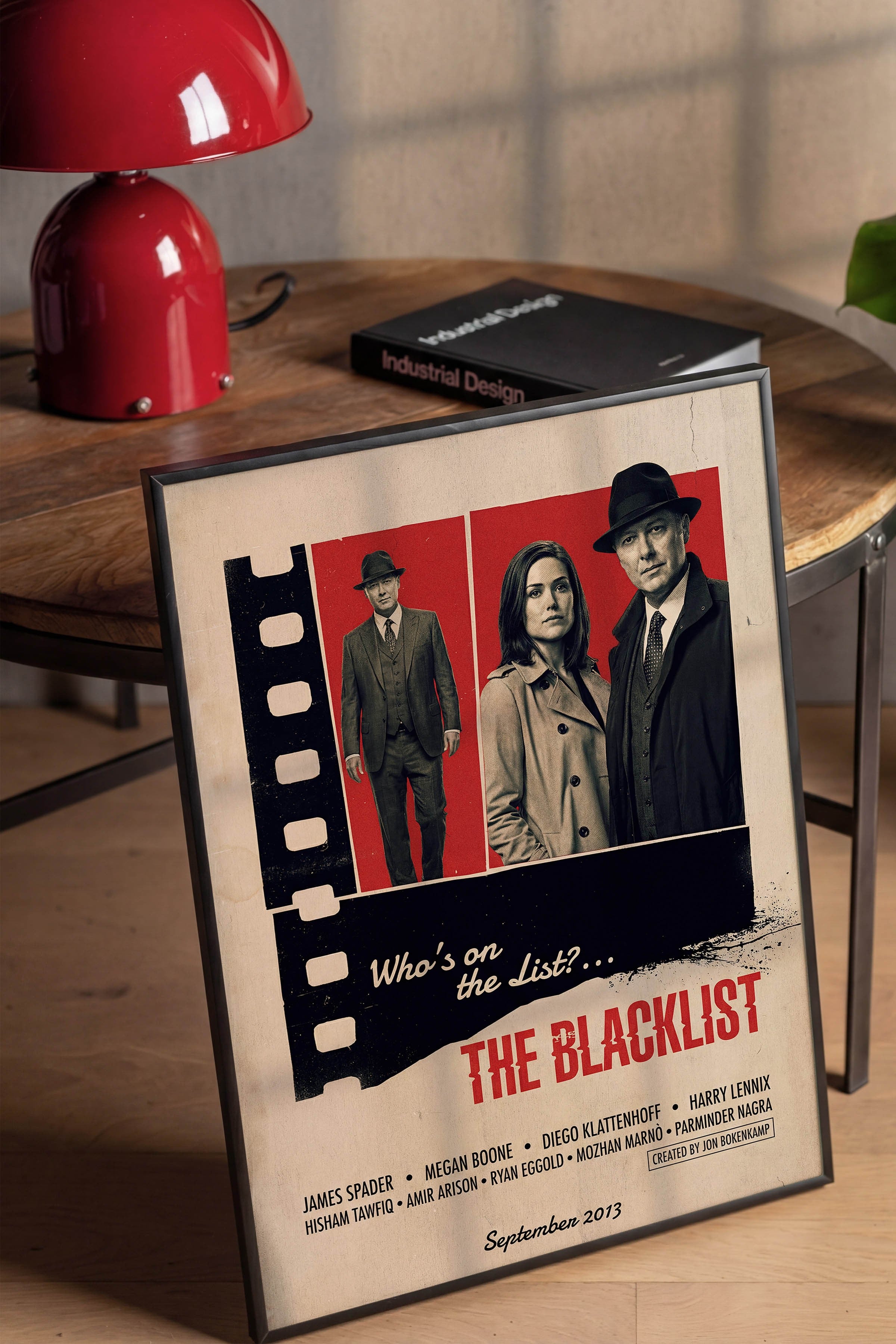 The Blacklist Siyah Çerçeveli Poster, Sinema ve Dizi Tablo, Film Dizi Afişleri NO:112881