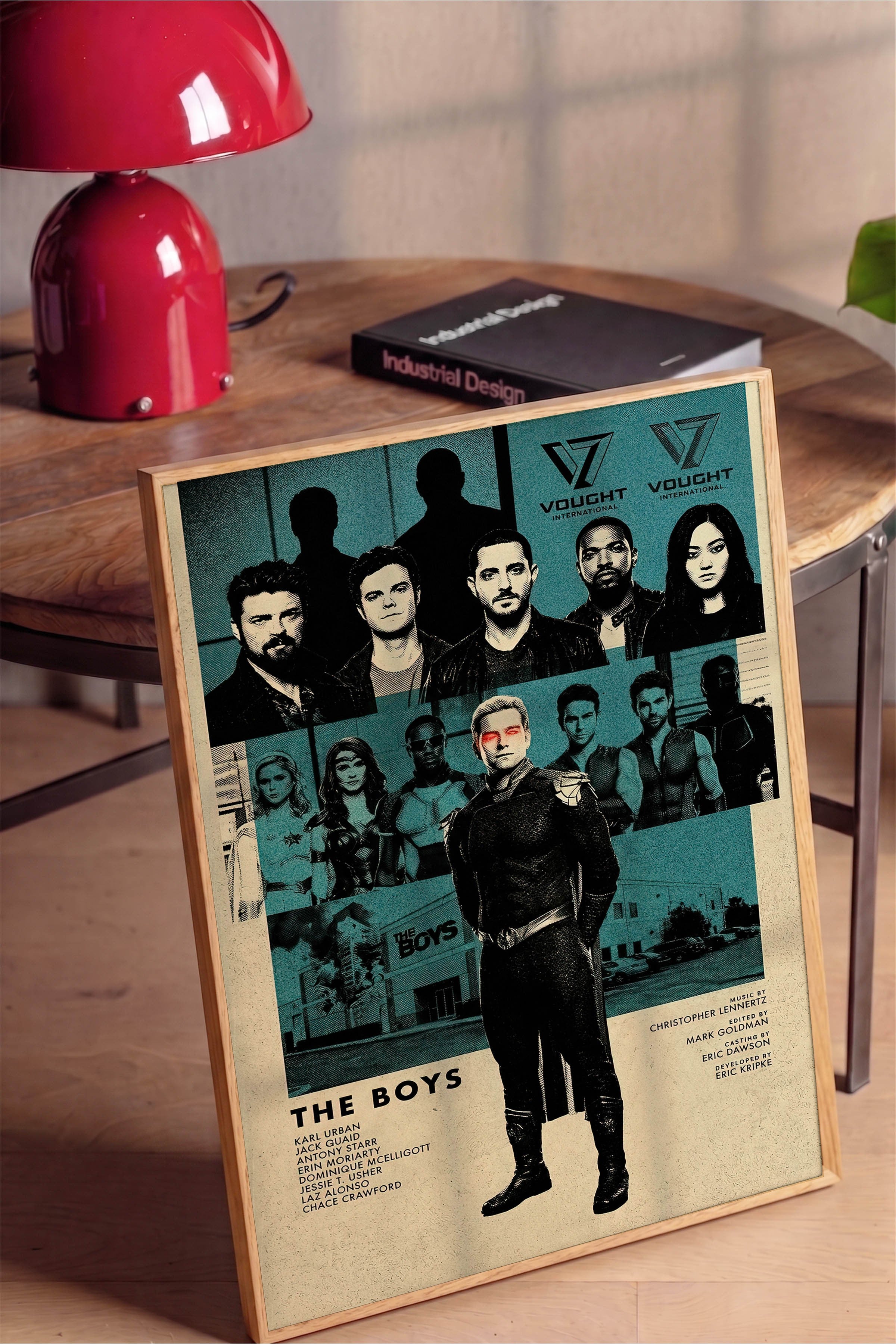 The Boys Ahşap Çerçeveli Poster, Sinema ve Dizi Tablo, Film Dizi Afişleri NO:112778