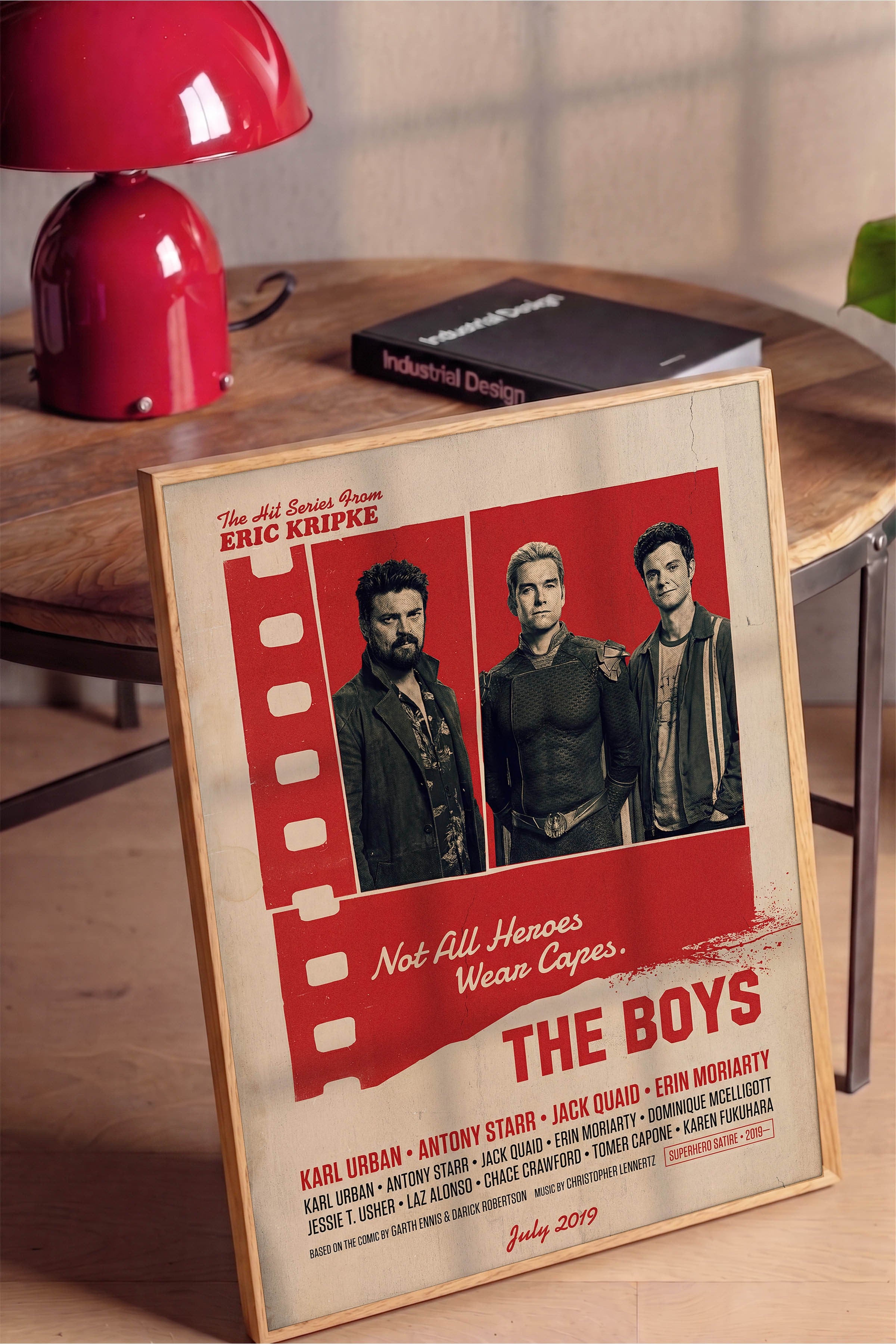 The Boys Ahşap Çerçeveli Poster, Sinema ve Dizi Tablo, Film Dizi Afişleri NO:112854