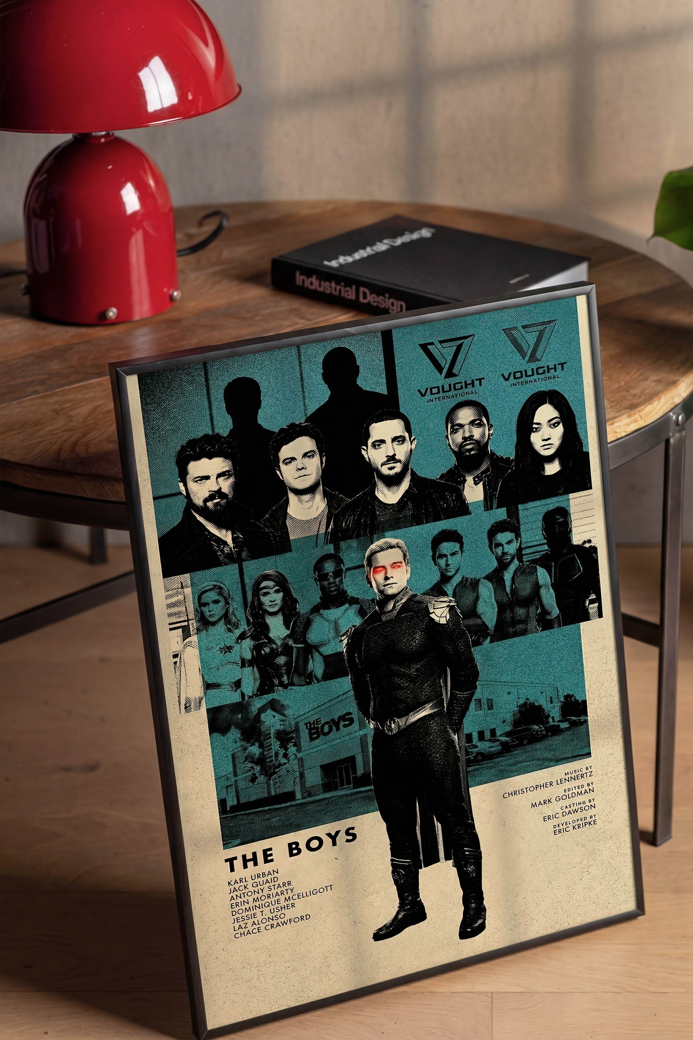 The Boys Siyah Çerçeveli Poster, Sinema ve Dizi Tablo, Film Dizi Afişleri NO:112778