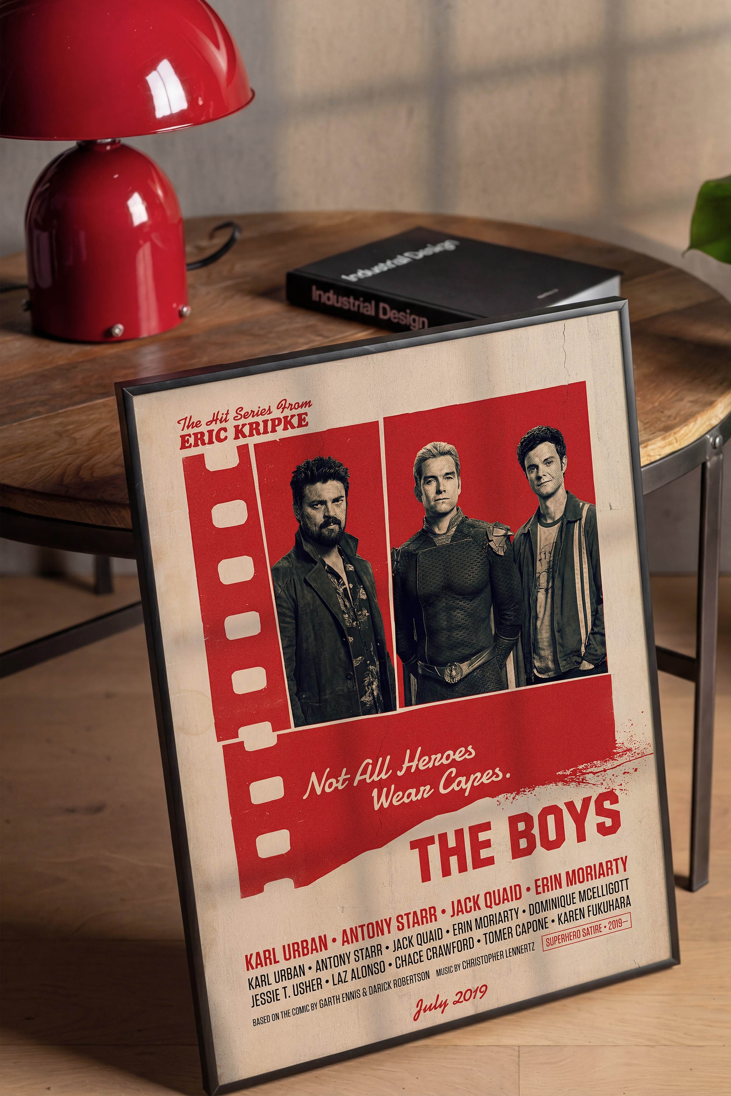 The Boys Siyah Çerçeveli Poster, Sinema ve Dizi Tablo, Film Dizi Afişleri NO:112854