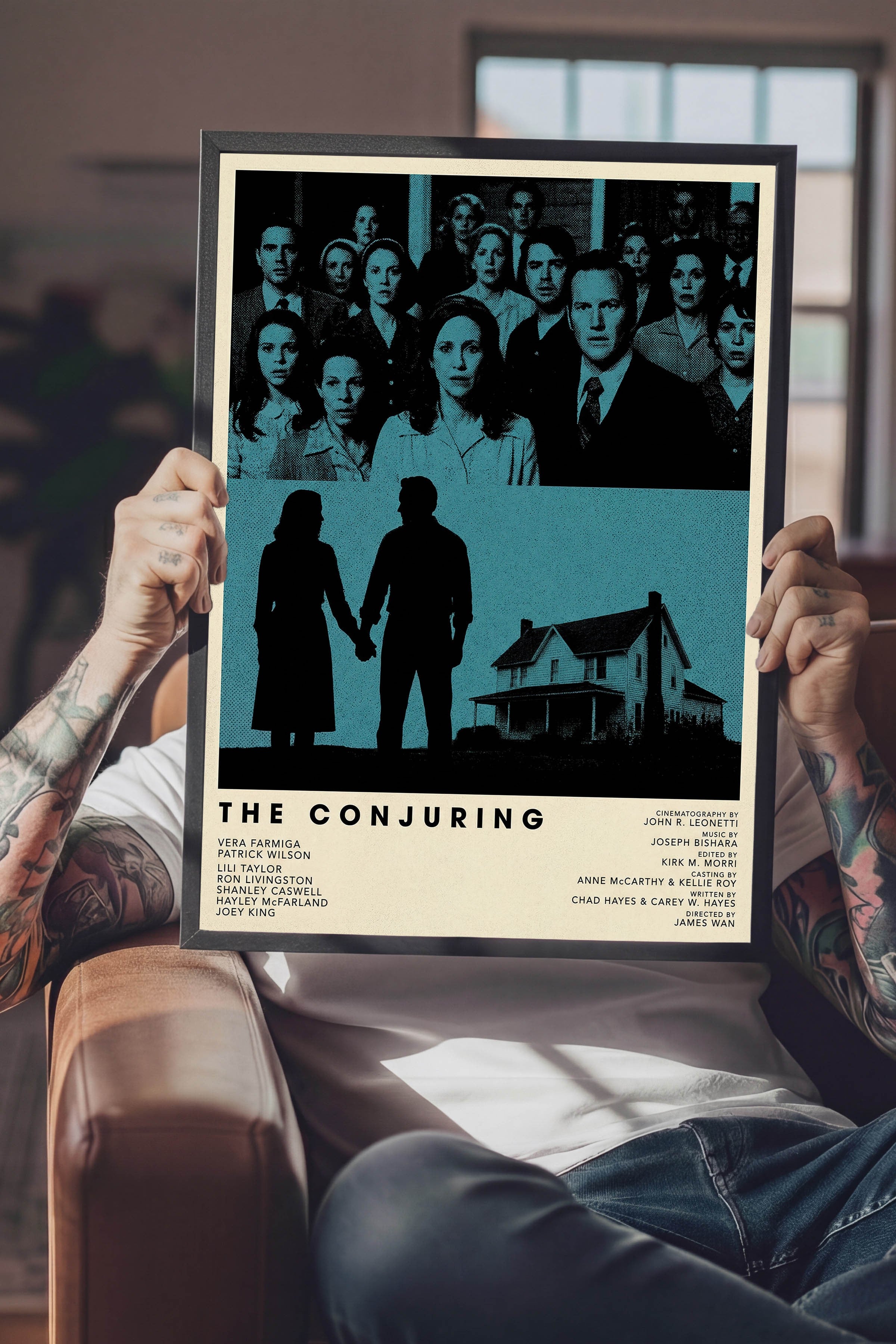 The Conjuring Siyah Çerçeveli Poster, Sinema ve Dizi Tablo, Film Dizi Afişleri NO:112839