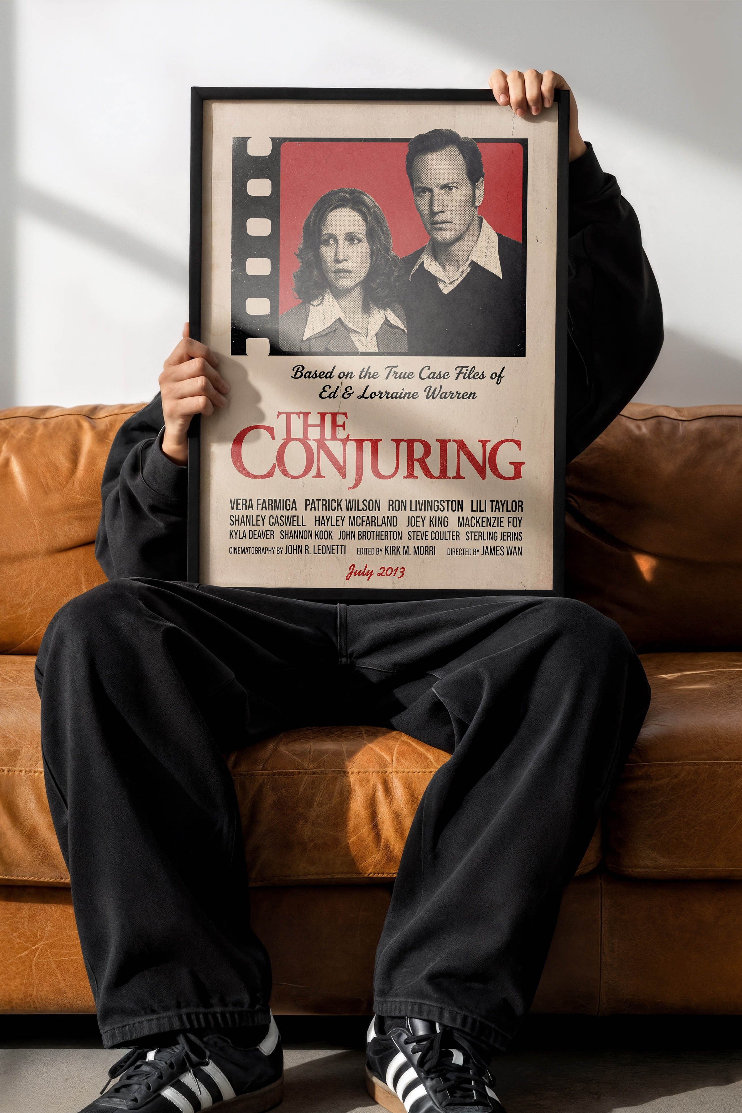 The Conjuring Siyah Çerçeveli Poster, Sinema ve Dizi Tablo, Film Dizi Afişleri NO:112911