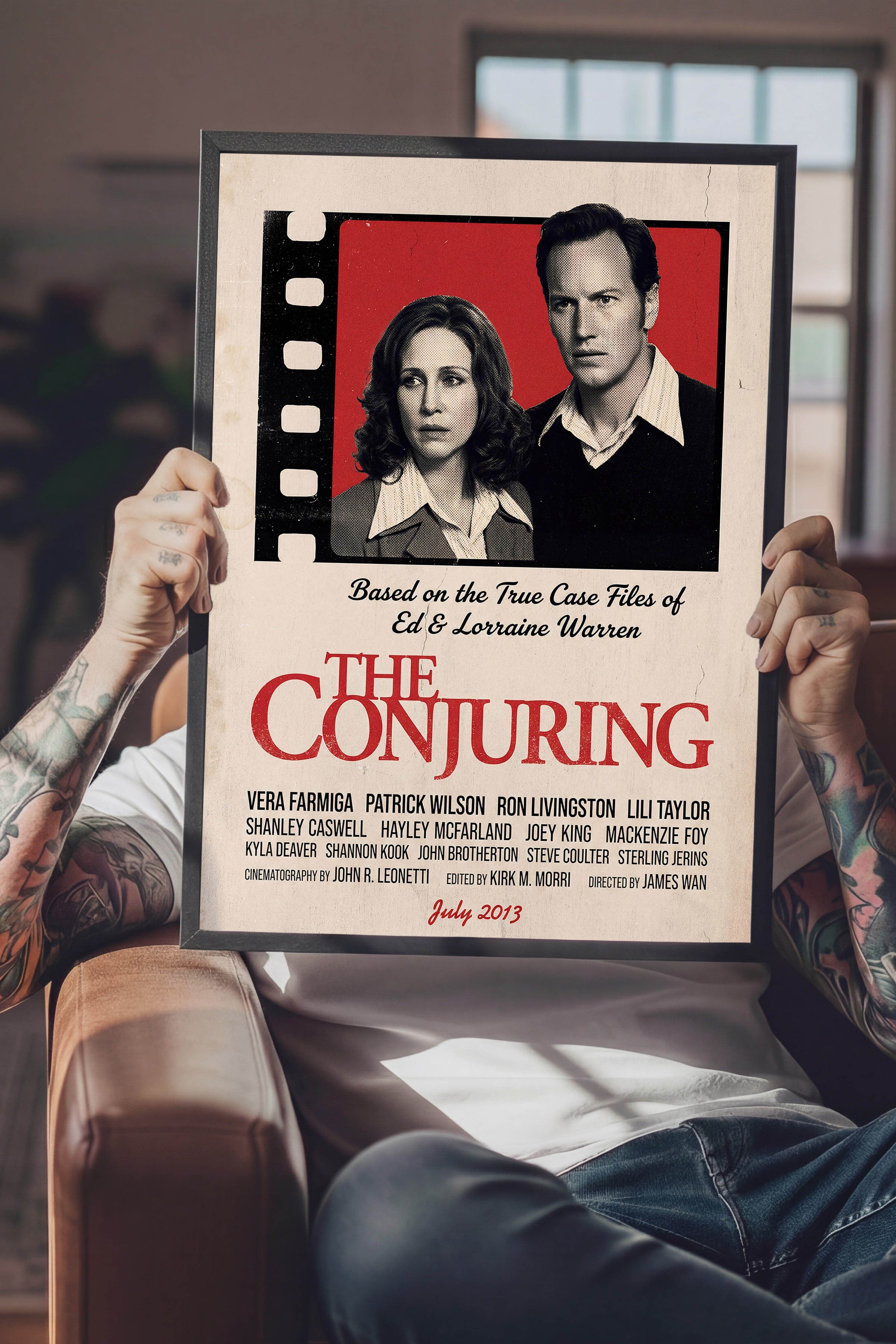 The Conjuring Siyah Çerçeveli Poster, Sinema ve Dizi Tablo, Film Dizi Afişleri NO:112911