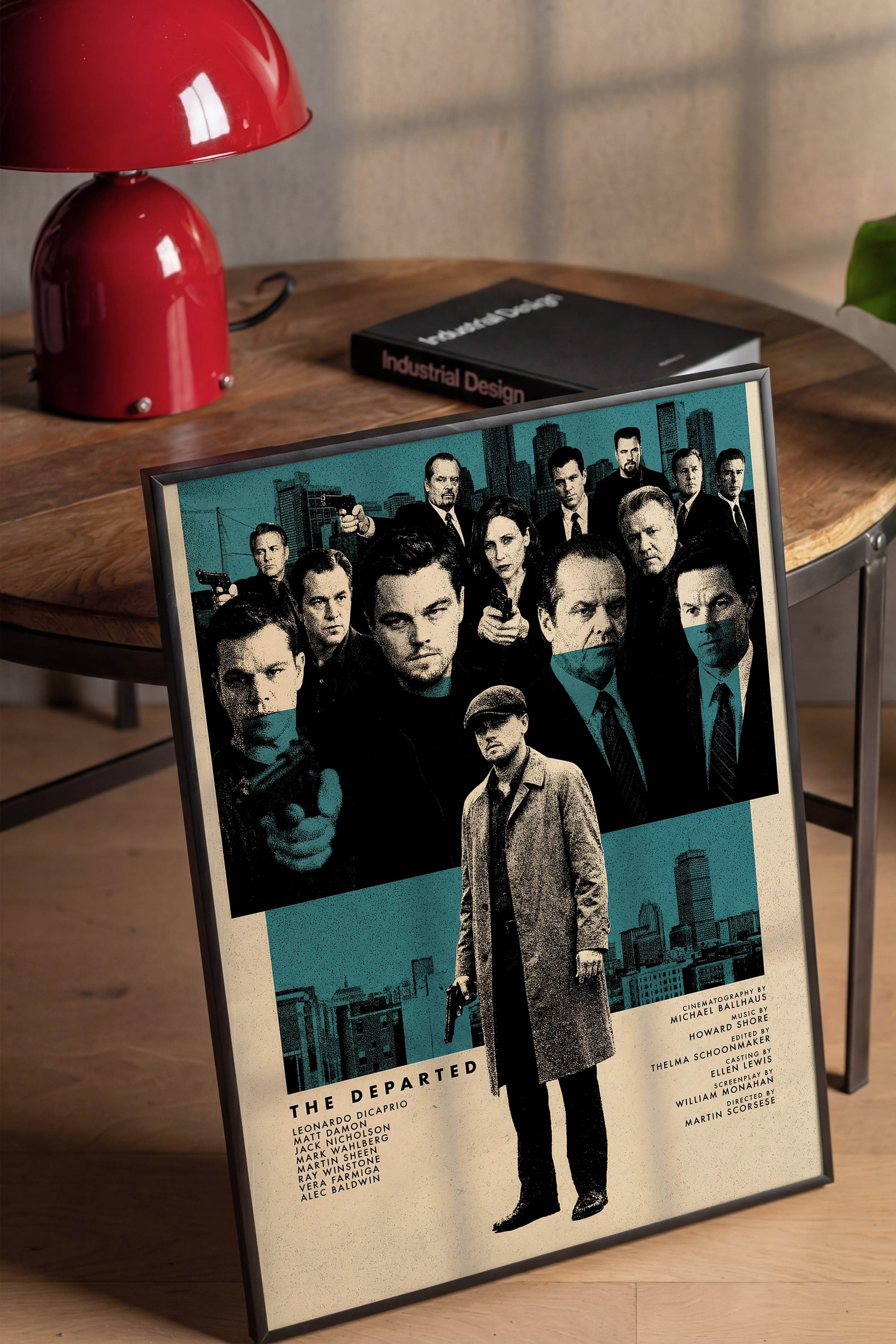 The Departed Siyah Çerçeveli Poster, Sinema ve Dizi Tablo, Film Dizi Afişleri NO:112831