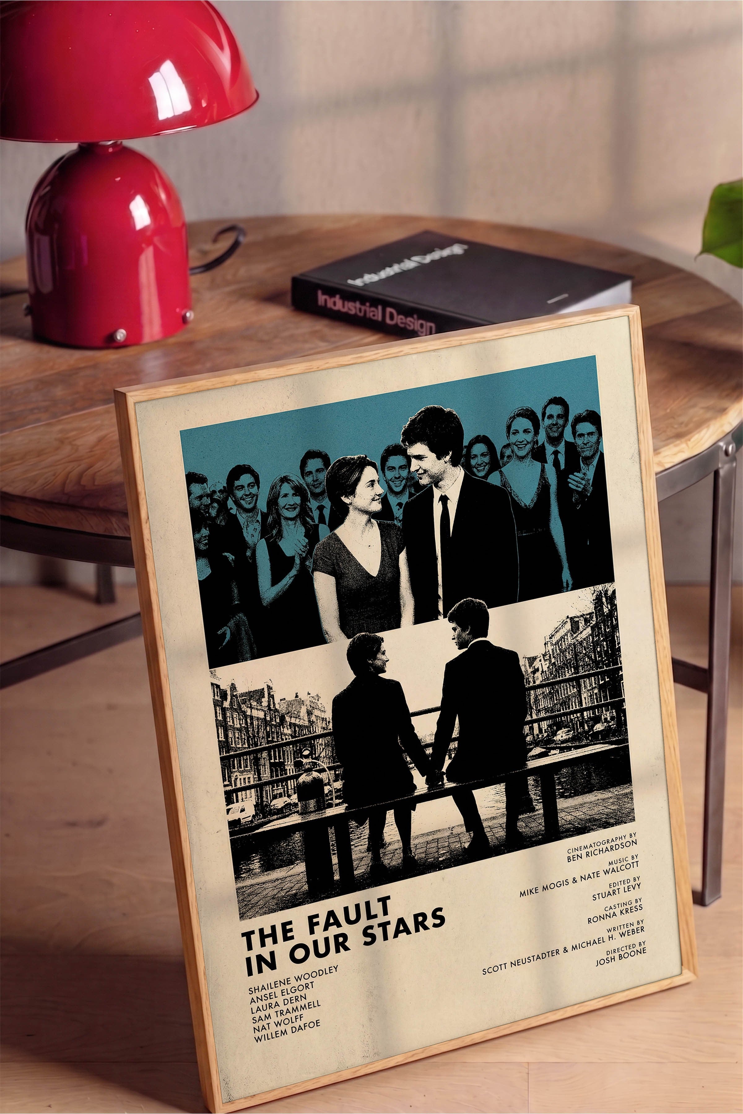 The Fault in Our Stars Ahşap Çerçeveli Poster, Sinema ve Dizi Tablo, Film Dizi Afişleri NO:112826