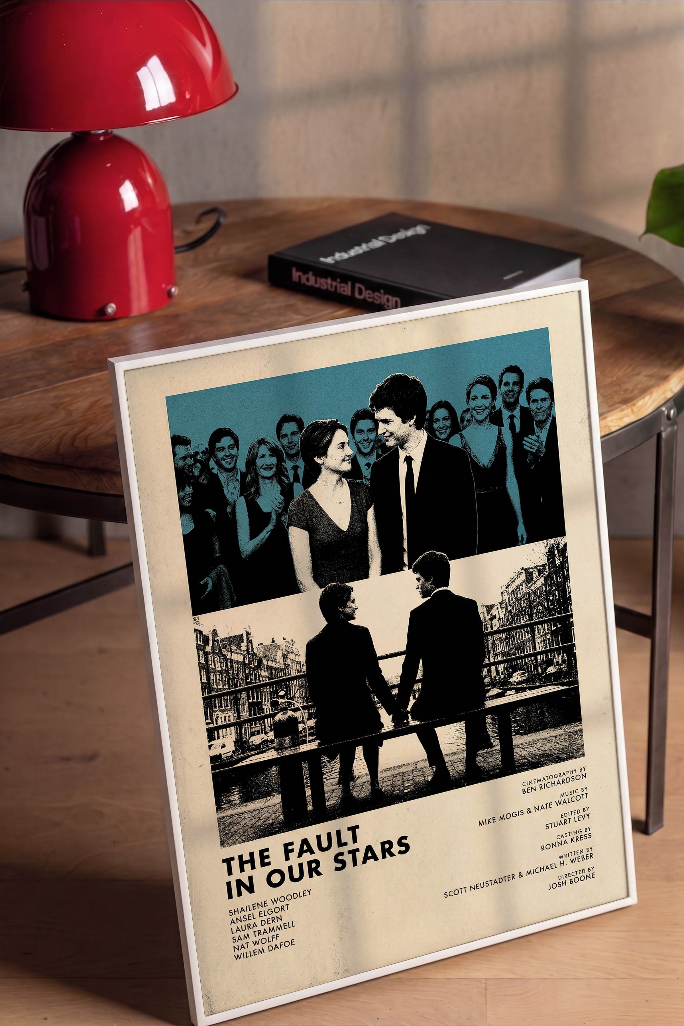 The Fault in Our Stars Beyaz Çerçeveli Poster, Sinema ve Dizi Tablo, Film Dizi Afişleri NO:112826