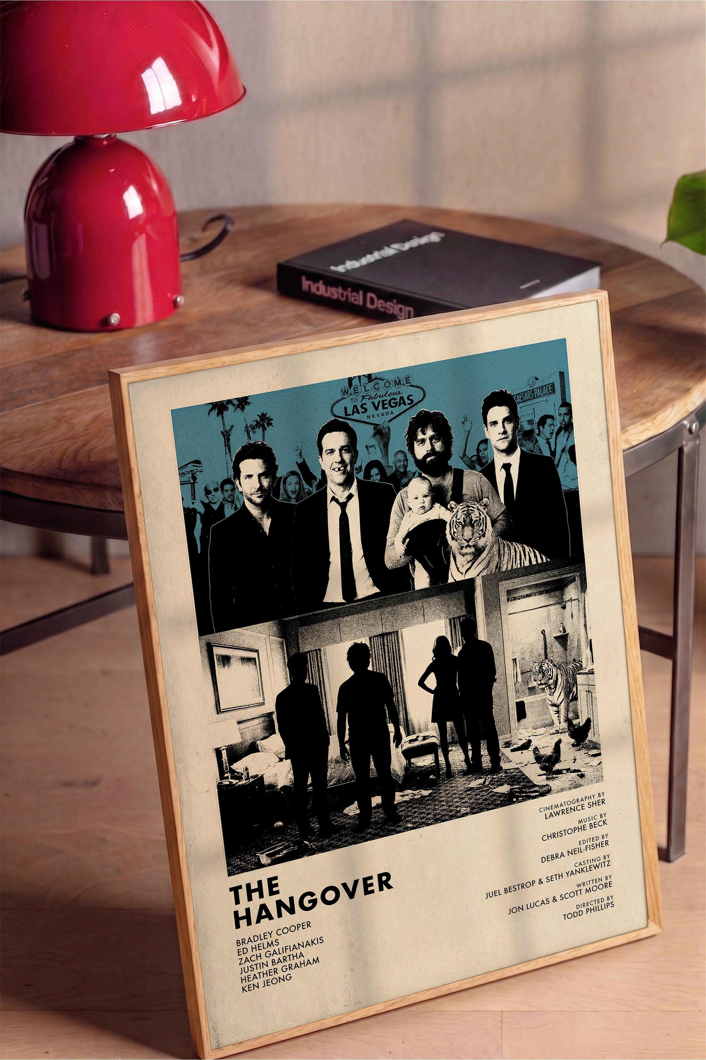 The Hangover Ahşap Çerçeveli Poster, Sinema ve Dizi Tablo, Film Dizi Afişleri NO:112828