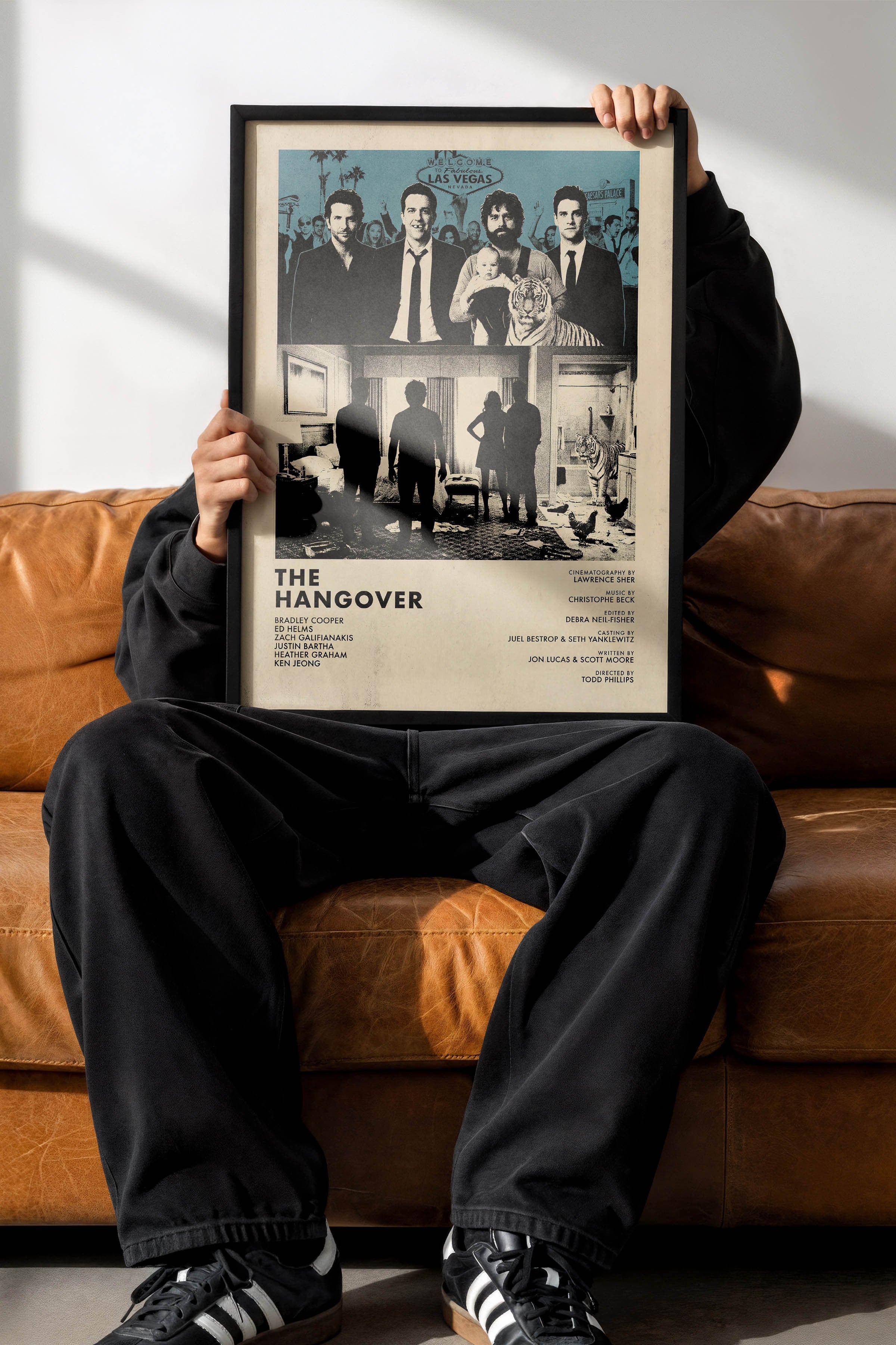 The Hangover Siyah Çerçeveli Poster, Sinema ve Dizi Tablo, Film Dizi Afişleri NO:112828