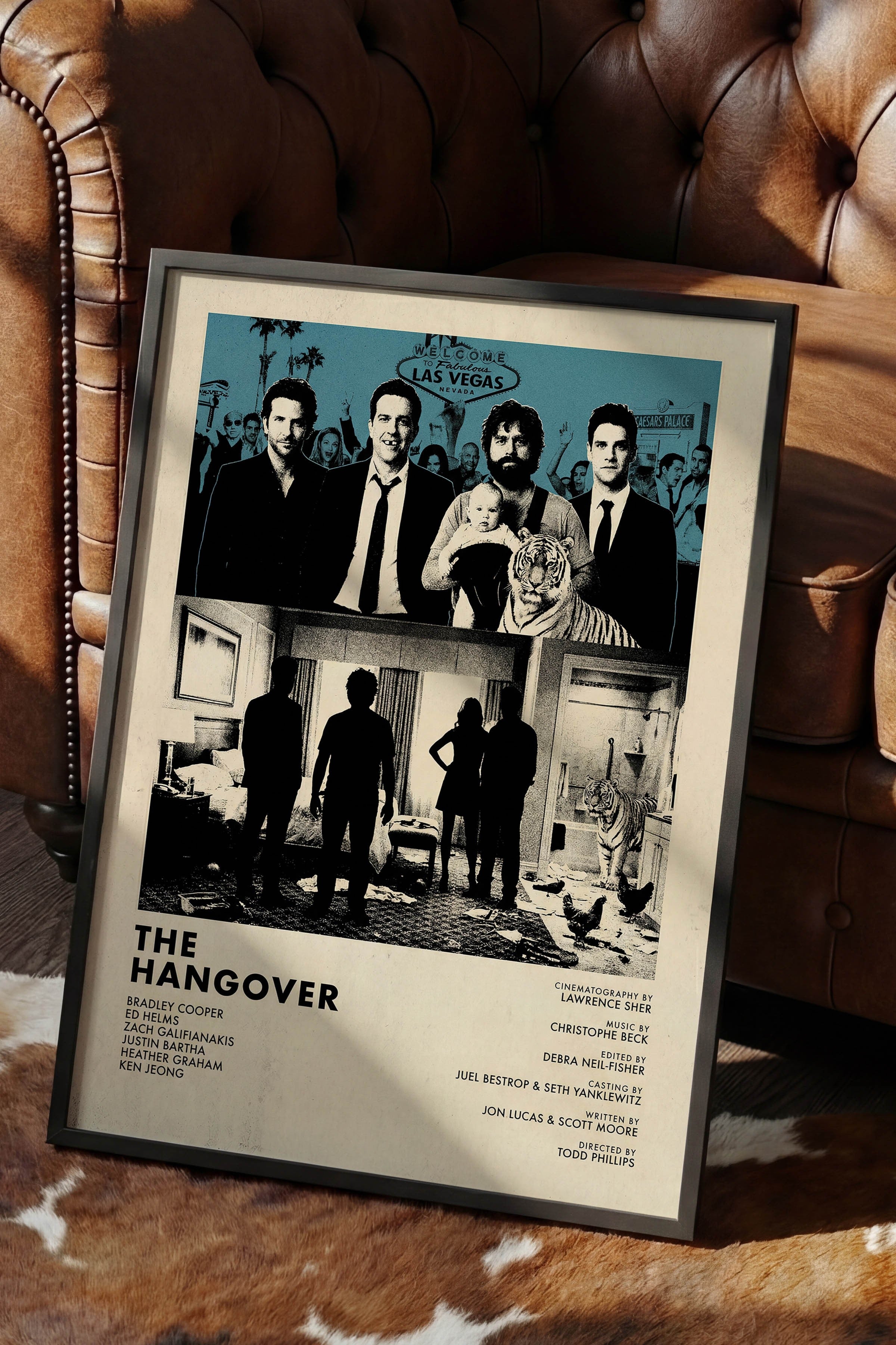 The Hangover Siyah Çerçeveli Poster, Sinema ve Dizi Tablo, Film Dizi Afişleri NO:112828