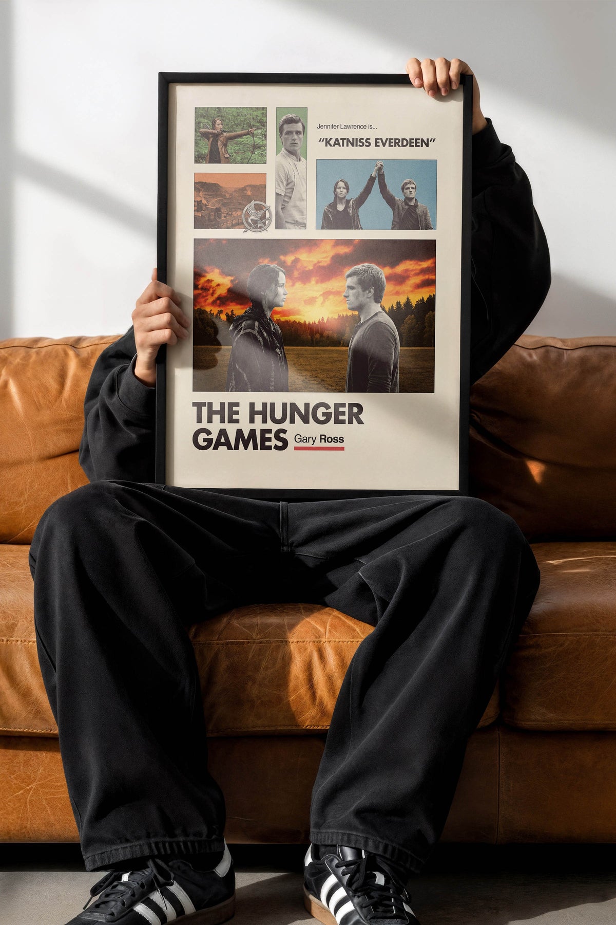 The Hunger Games Siyah Çerçeveli Poster, Sinema ve Dizi Tablo, Film Dizi Afişleri NO:112944
