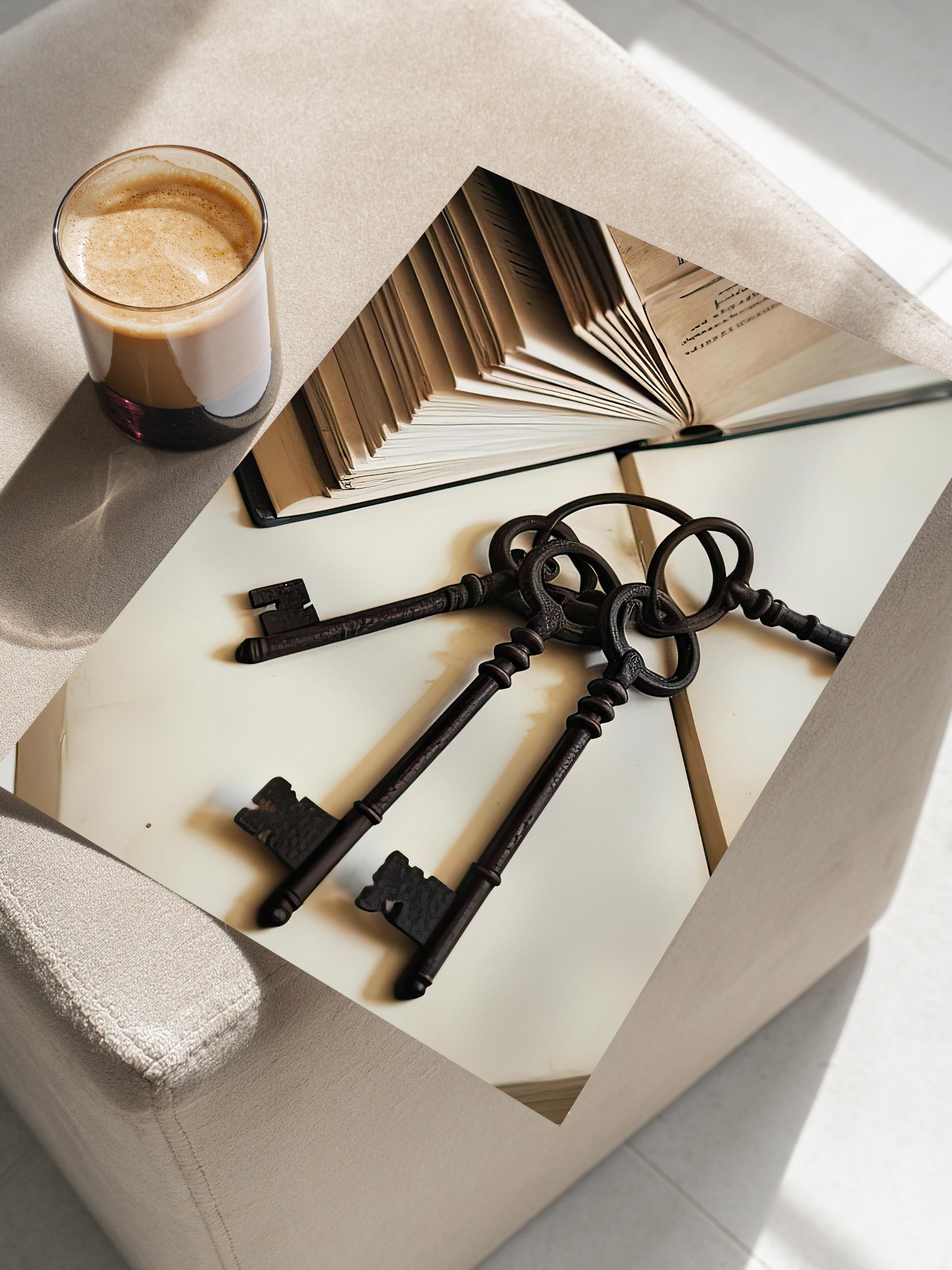 The Keys Poster, Çerçevesiz Duvar Posteri, Dikey Duvar Tablosu Comfort Serisi NO:108358