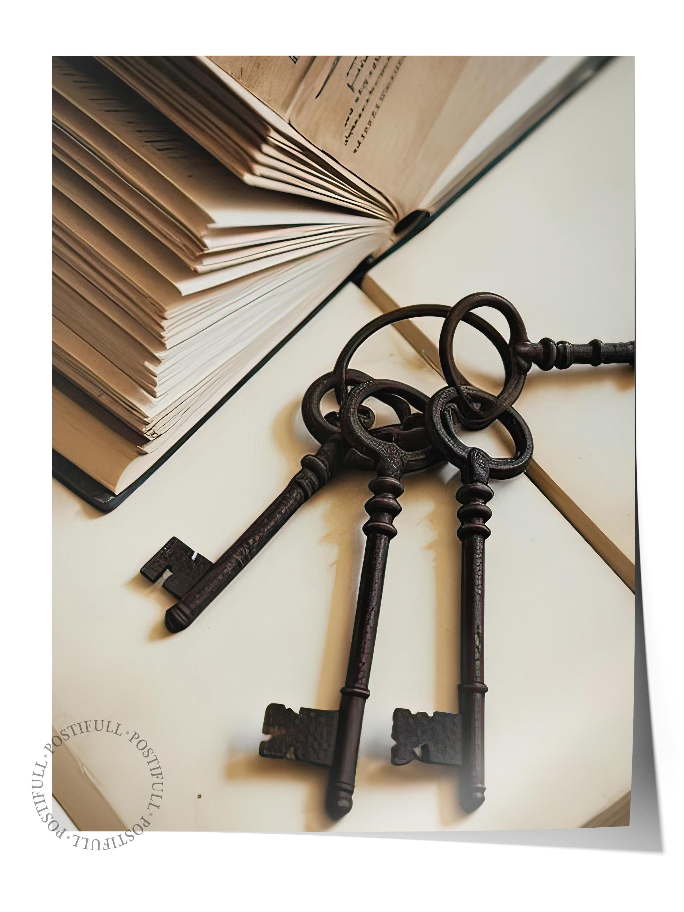 The Keys Poster, Çerçevesiz Duvar Posteri, Dikey Duvar Tablosu Comfort Serisi NO:108358