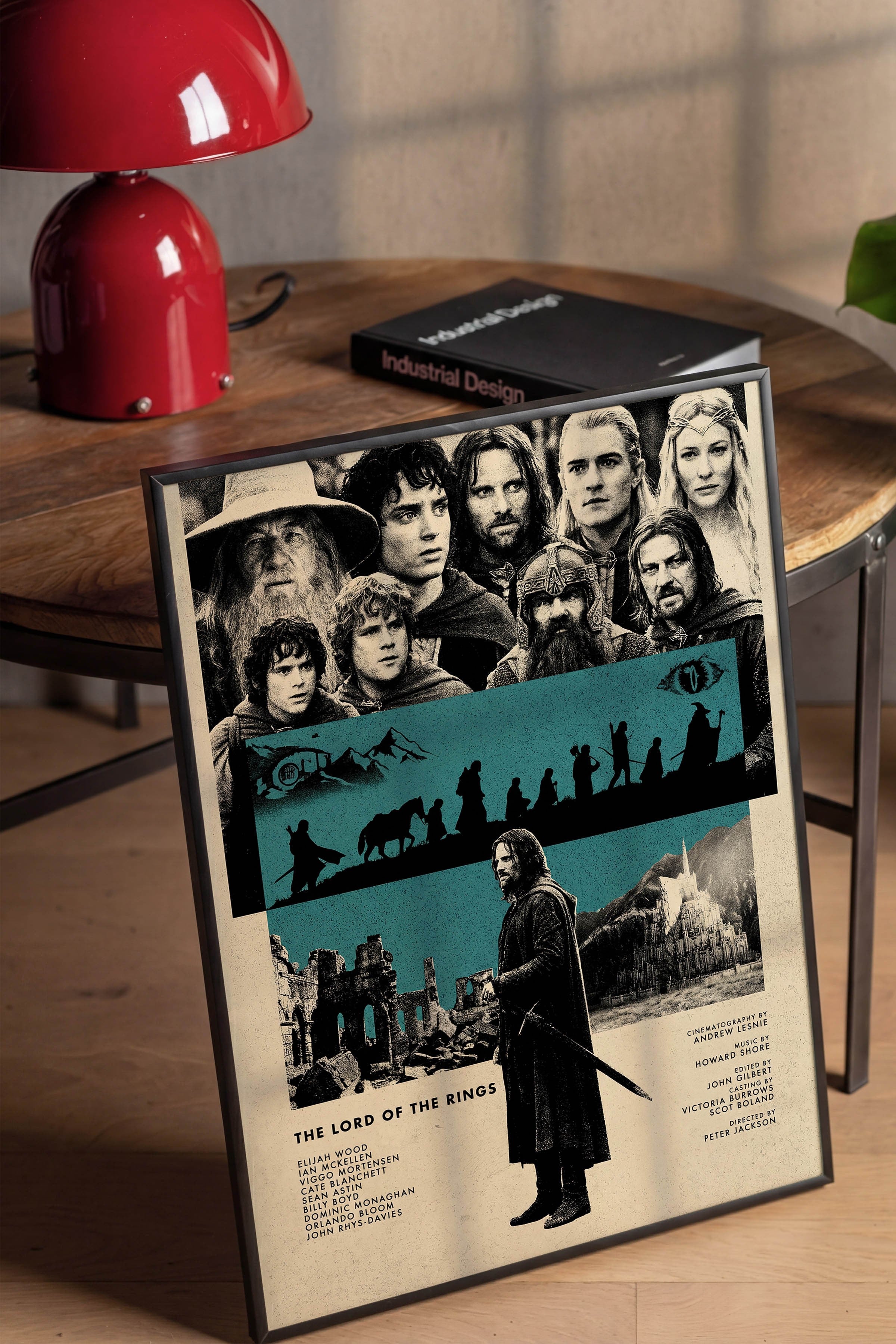 The Lord of the Rings Siyah Çerçeveli Poster, Sinema ve Dizi Tablo, Film Dizi Afişleri NO:112804