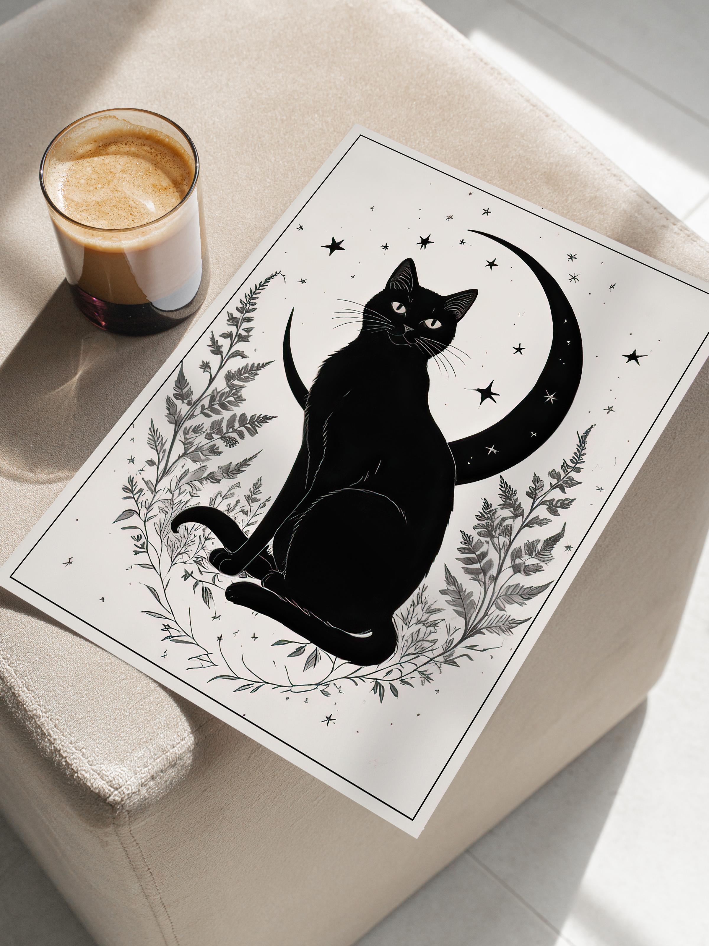 The Moon Poster, Çerçevesiz Duvar Posteri, Dikey Duvar Tablosu Comfort Serisi NO:108361