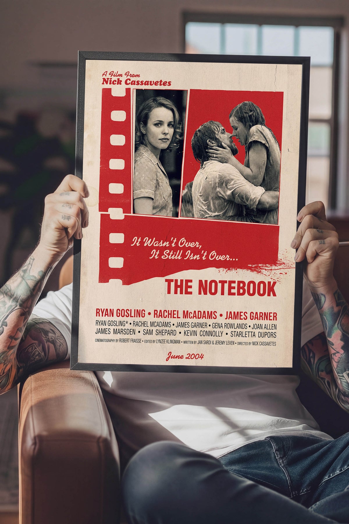 The Notebook Siyah Çerçeveli Poster, Sinema ve Dizi Tablo, Film Dizi Afişleri NO:112916