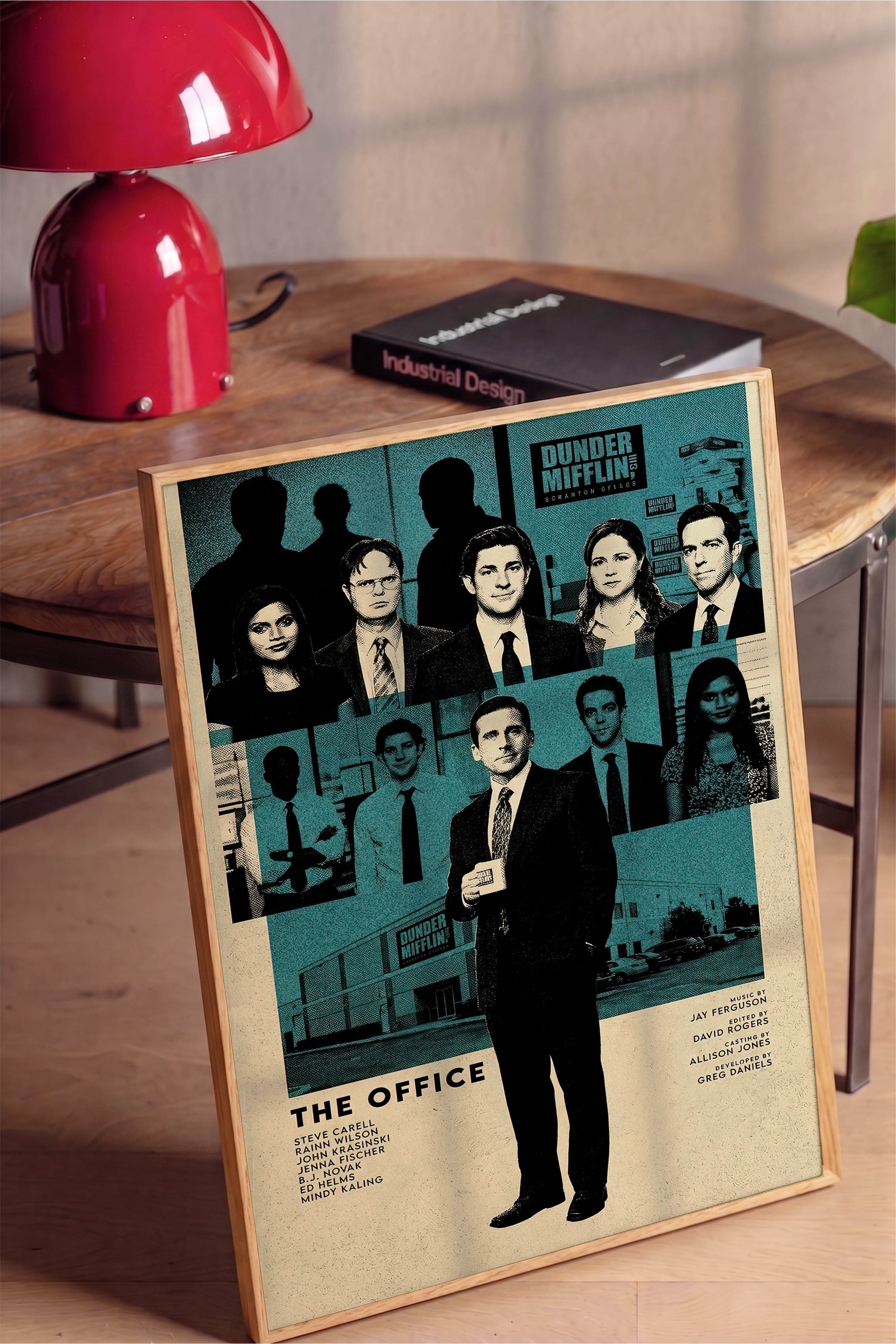 The Office (US) Ahşap Çerçeveli Poster, Sinema ve Dizi Tablo, Film Dizi Afişleri NO:112777