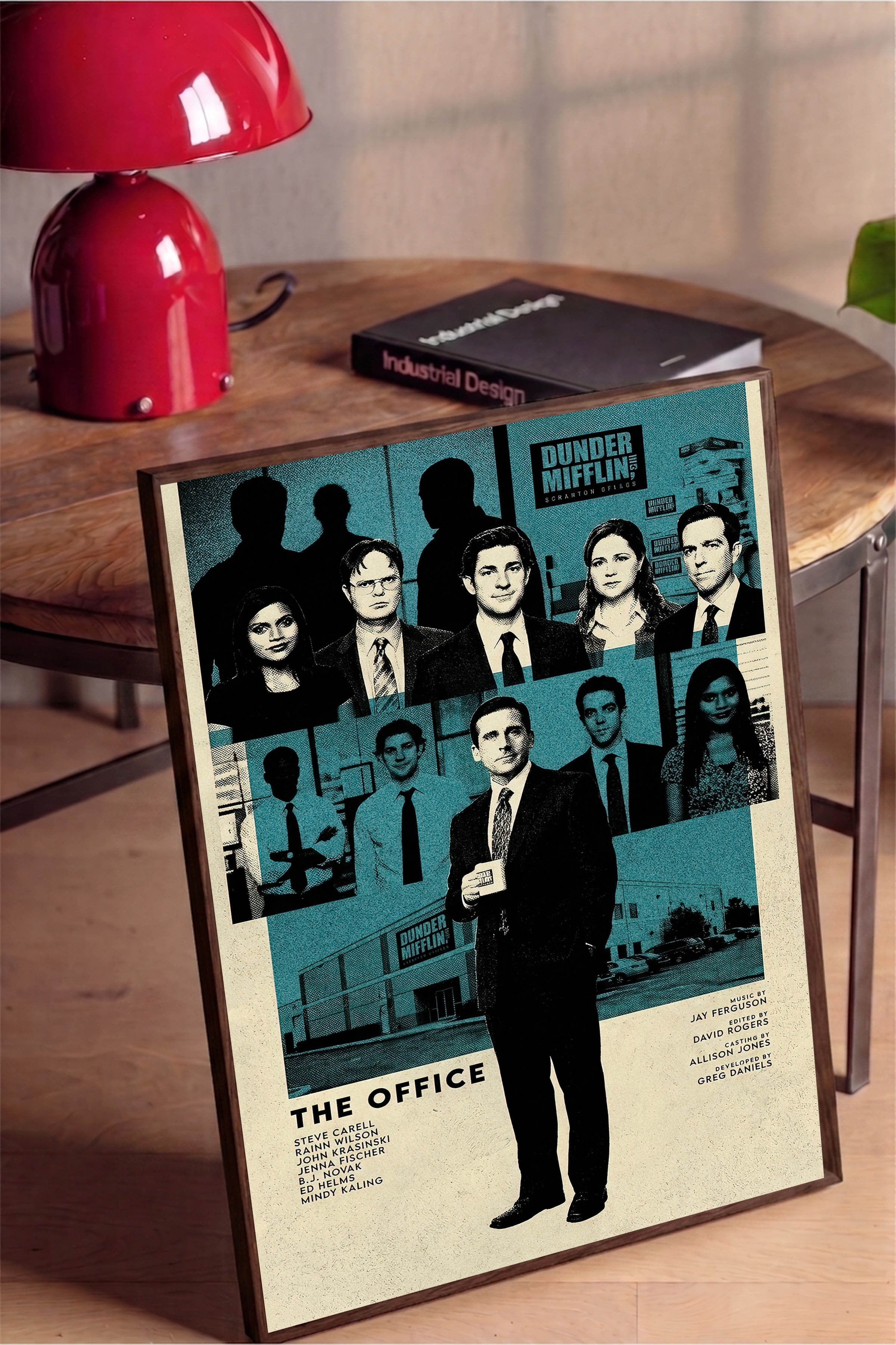 The Office (US) Kahverengi Çerçeveli Poster, Sinema ve Dizi Tablo, Film Dizi Afişleri NO:112777