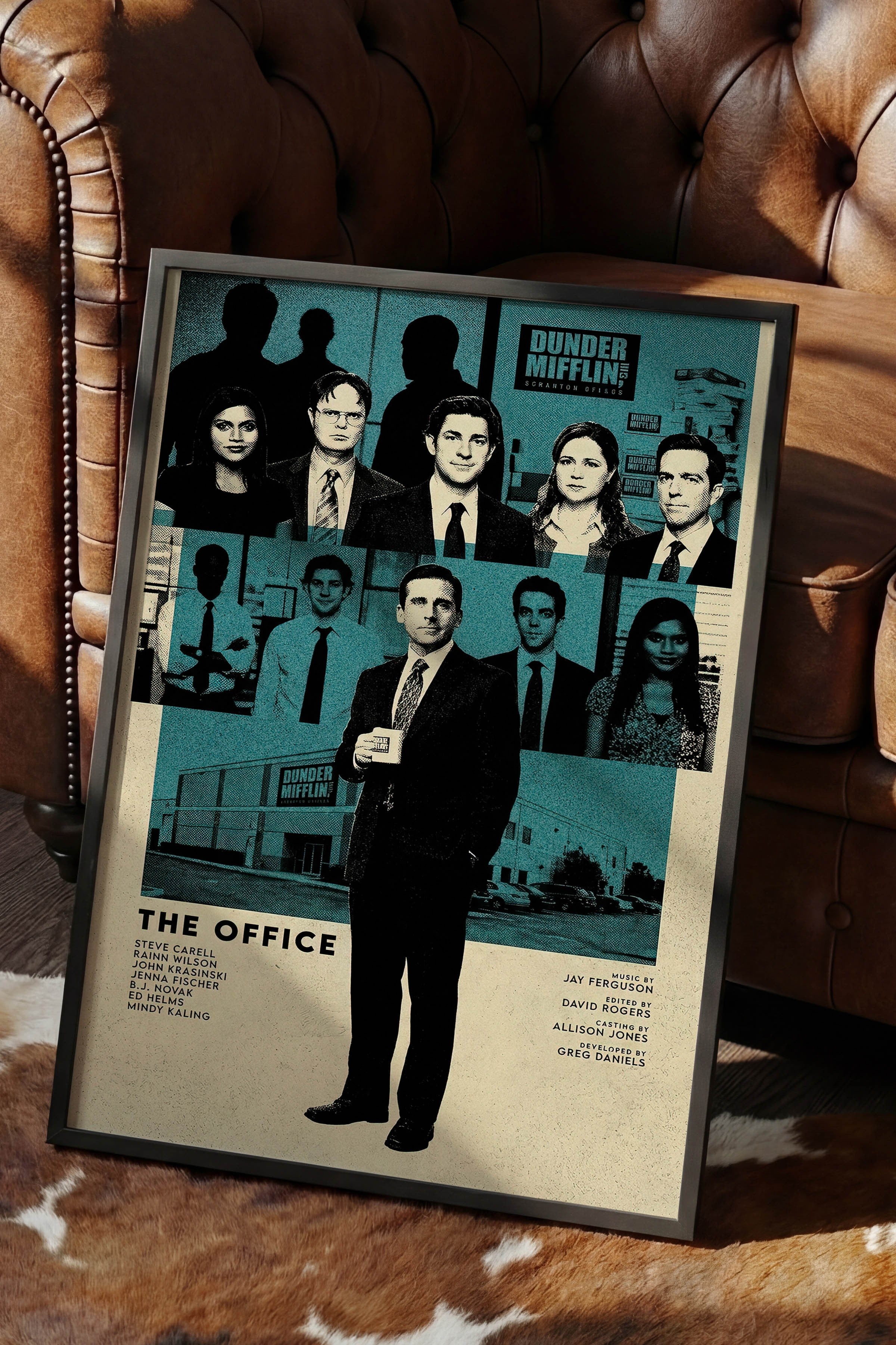 The Office (US) Siyah Çerçeveli Poster, Sinema ve Dizi Tablo, Film Dizi Afişleri NO:112777