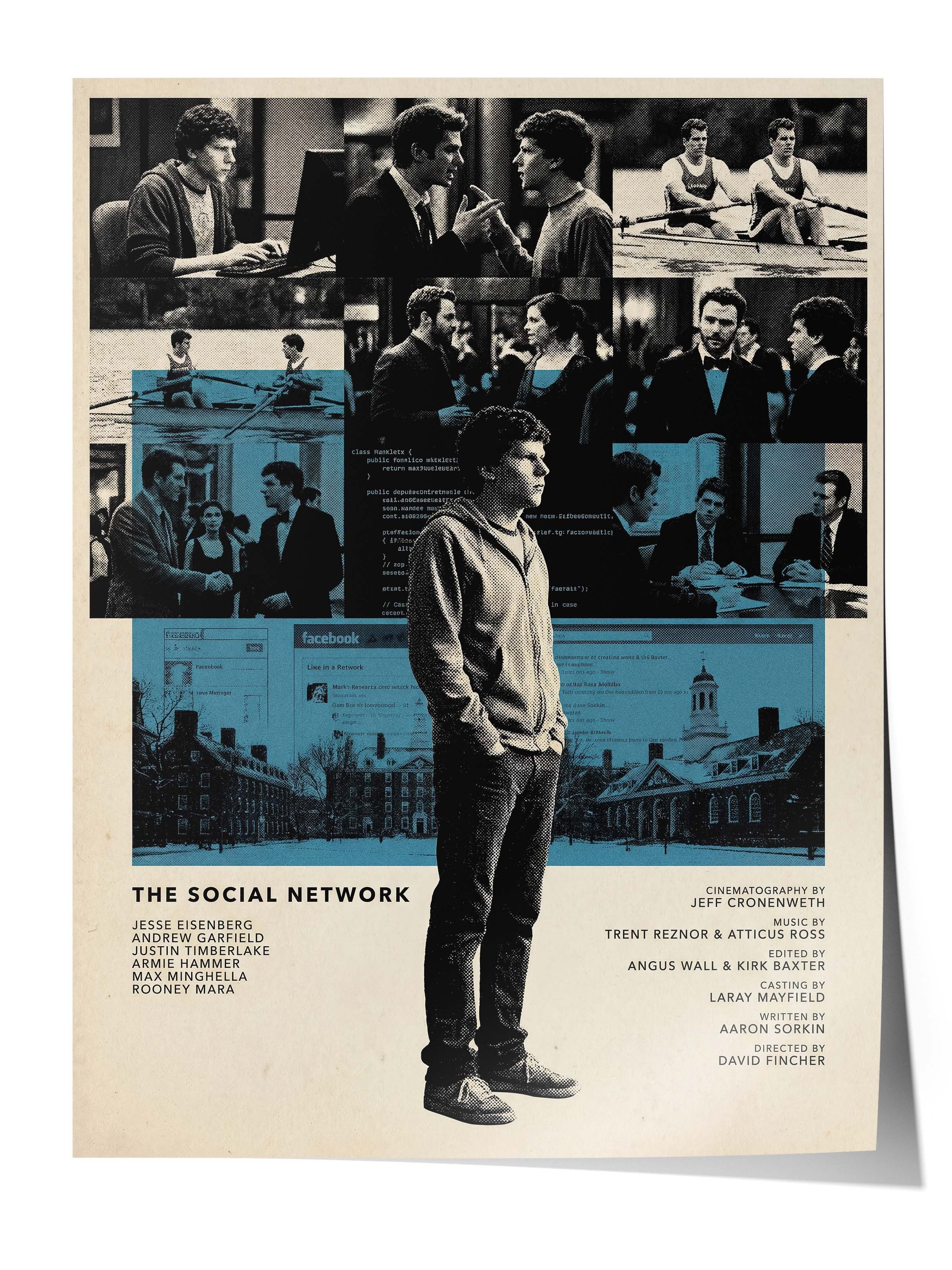 The Social Network Posteri, Sinema ve Dizi Tablo Posterleri, Film Dizi Afişleri NO:112821