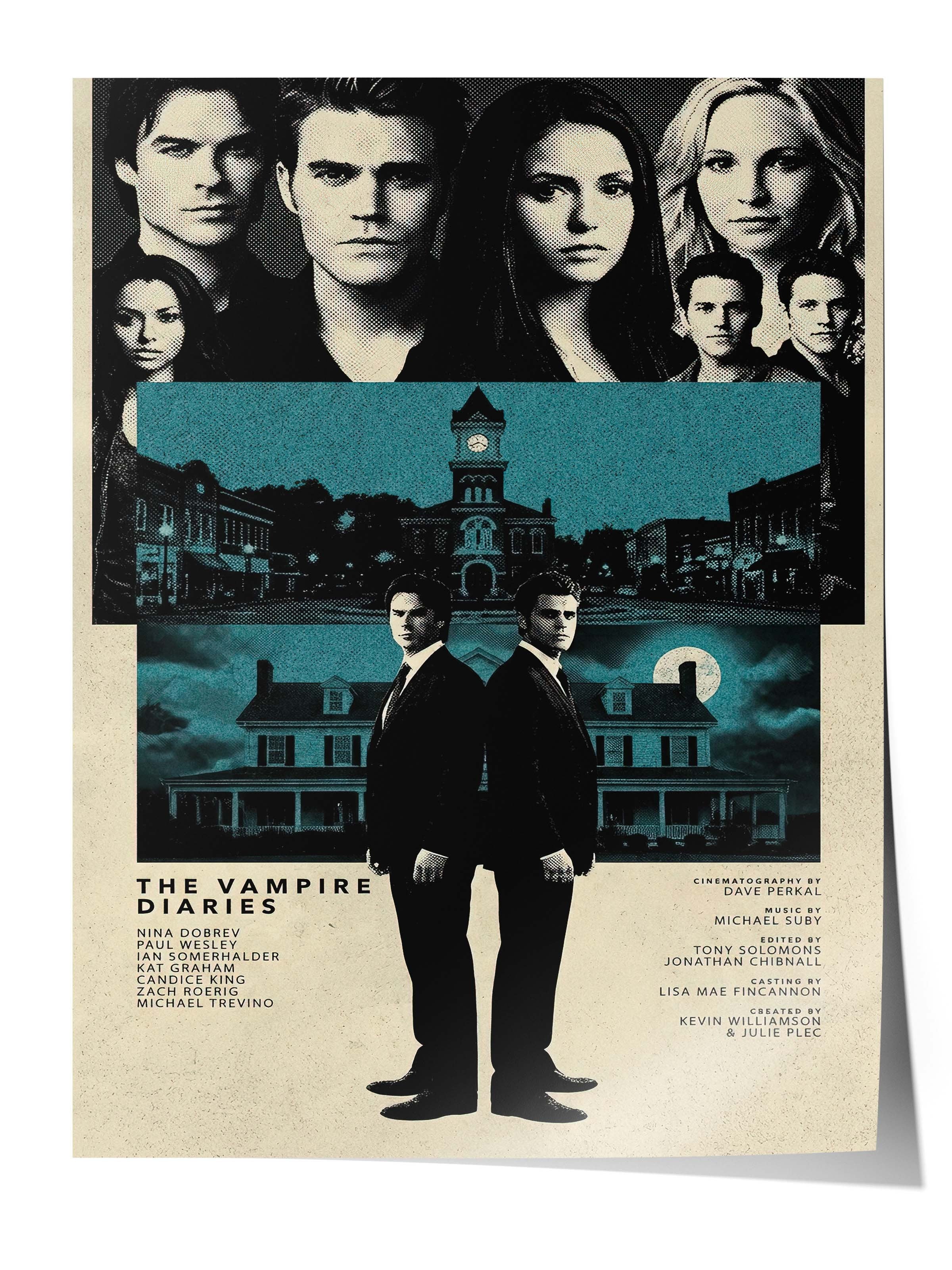 The Vampire Diaries Posteri, Sinema ve Dizi Tablo Posterleri, Film Dizi Afişleri NO:112796
