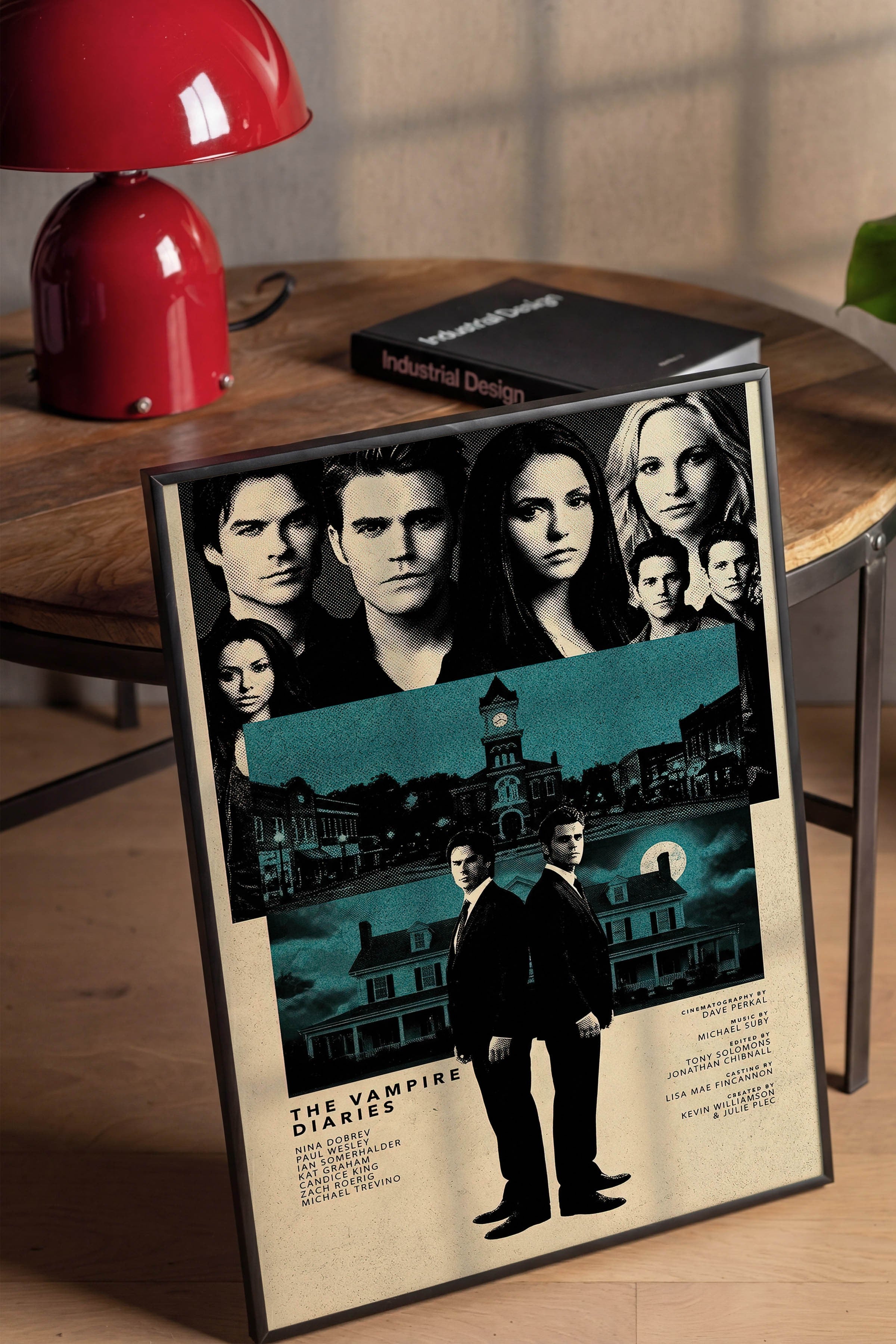 The Vampire Diaries Siyah Çerçeveli Poster, Sinema ve Dizi Tablo, Film Dizi Afişleri NO:112796