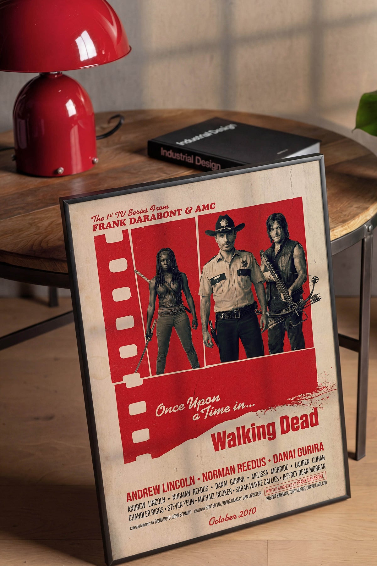 The Walking Dead Siyah Çerçeveli Poster, Sinema ve Dizi Tablo, Film Dizi Afişleri NO:112844