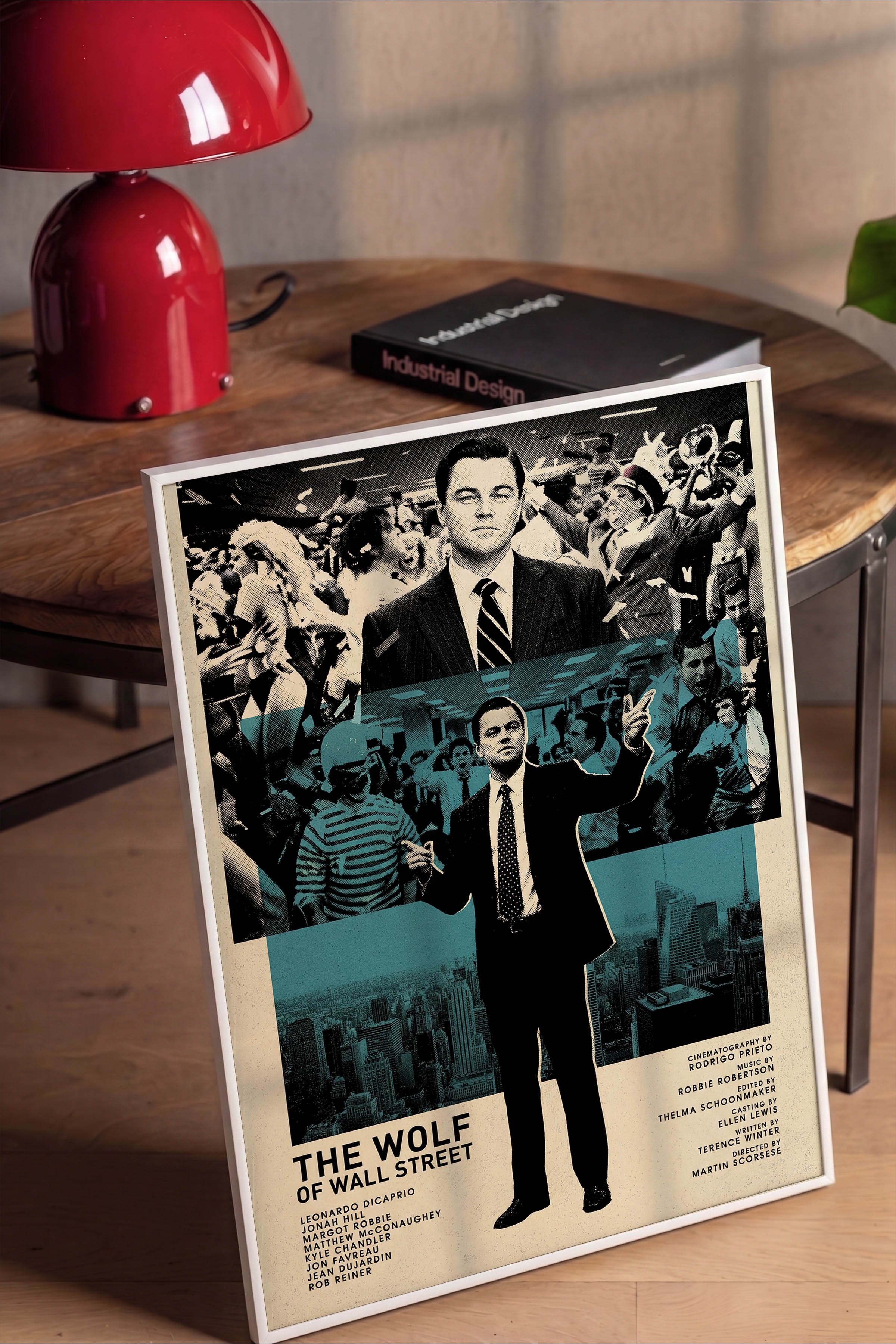 The Wolf of Wall Street Beyaz Çerçeveli Poster, Sinema ve Dizi Tablo, Film Dizi Afişleri NO:112820