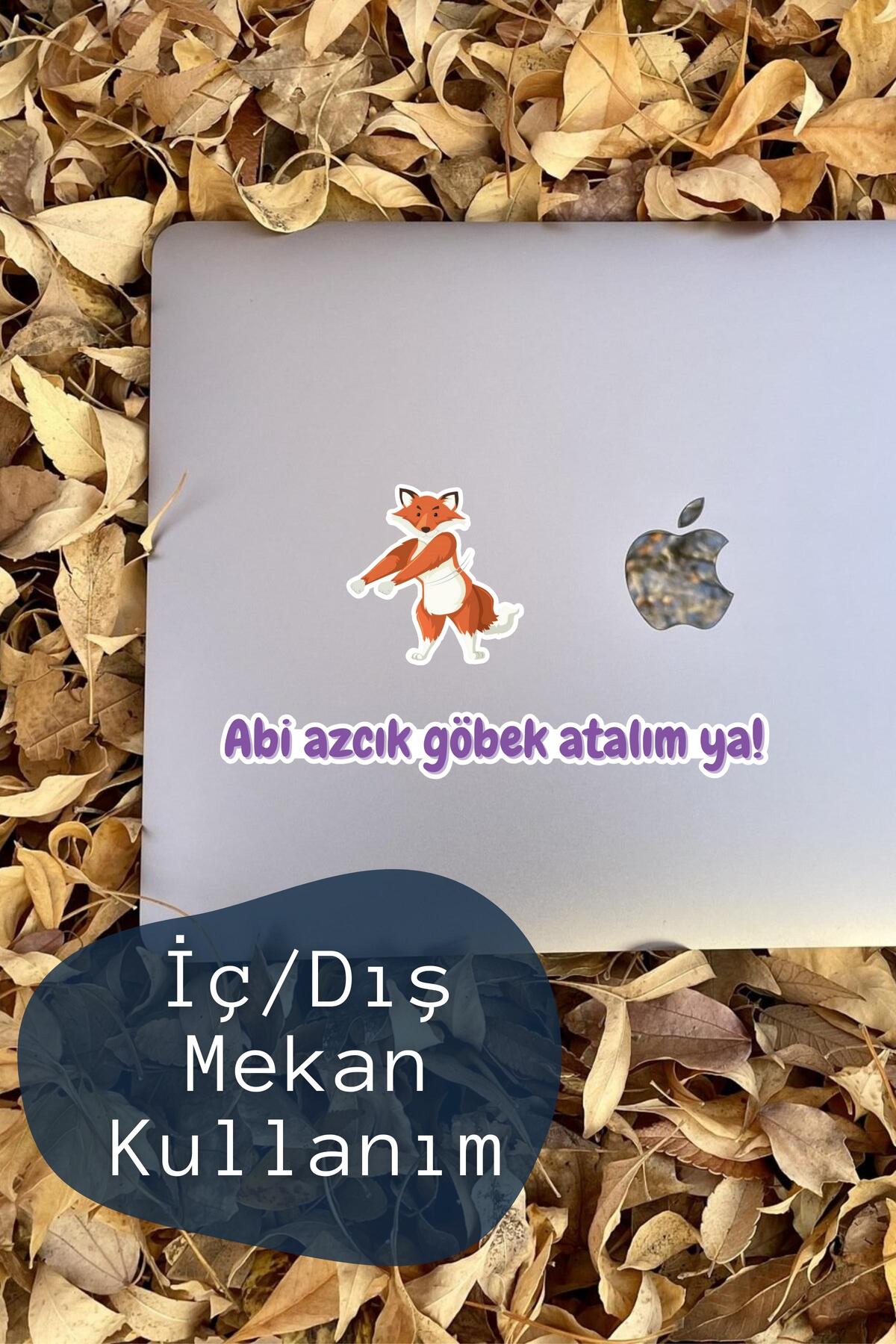 Tik Tok Trendler Sticker Seti, "abi Azcık Göbek Atalım Ya!", 11 Adet Etiket Seti, Suya Dayanıklı