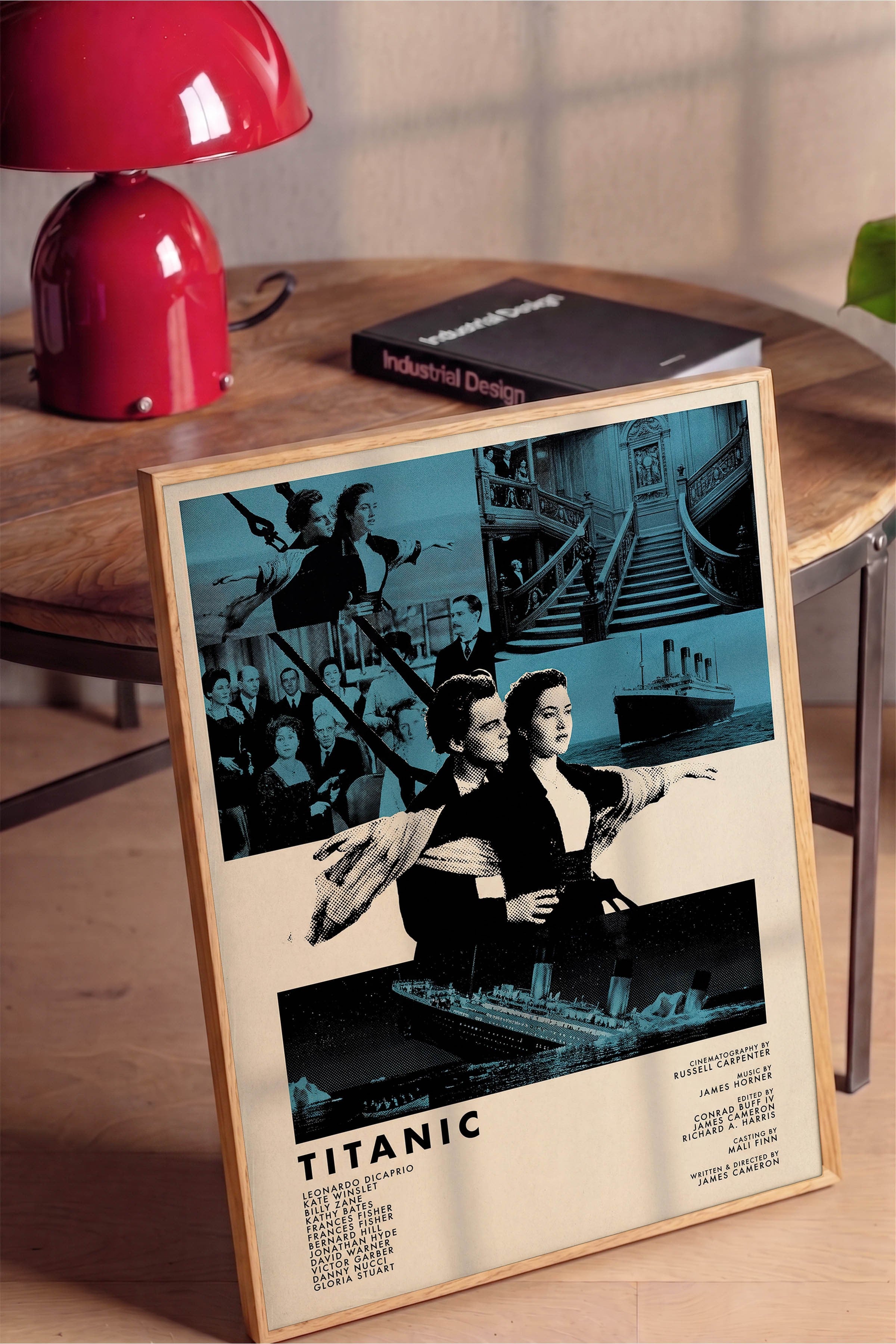 Titanic Ahşap Çerçeveli Poster, Sinema ve Dizi Tablo, Film Dizi Afişleri NO:112812
