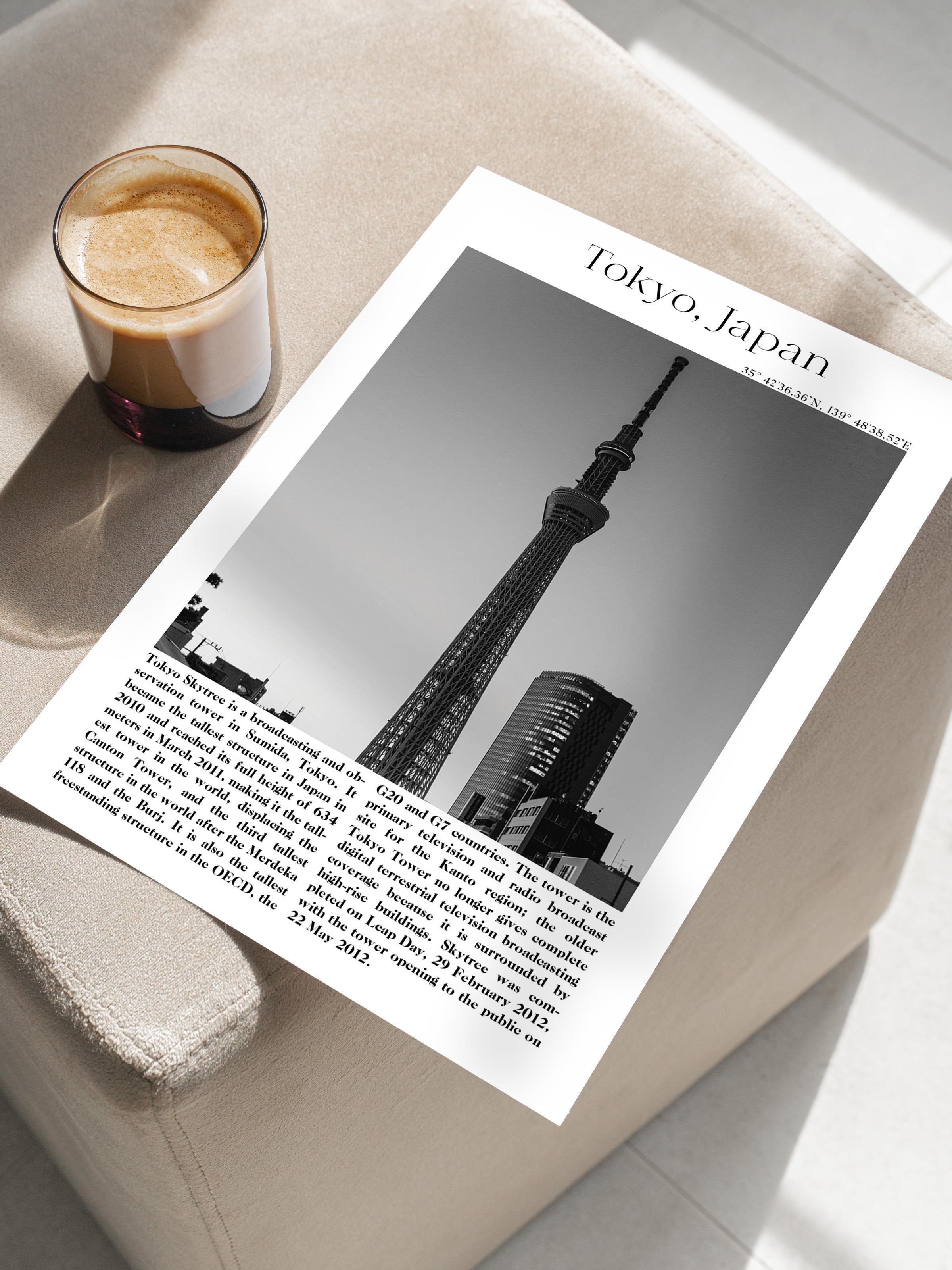 Tokyo - Japonya, Şehir Temalı Poster, Çerçevesiz Duvar Posteri, NO:30045