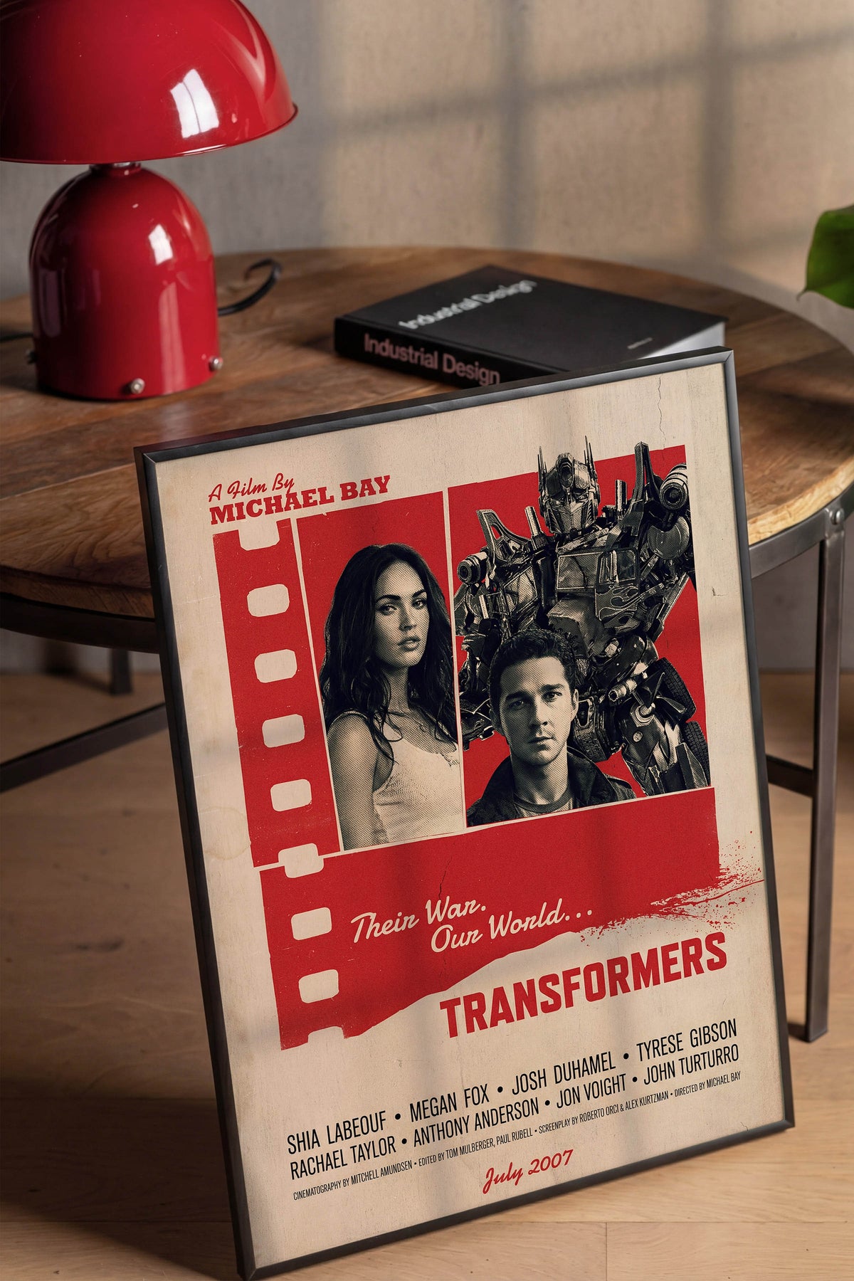 Transformers Siyah Çerçeveli Poster, Sinema ve Dizi Tablo, Film Dizi Afişleri NO:112909