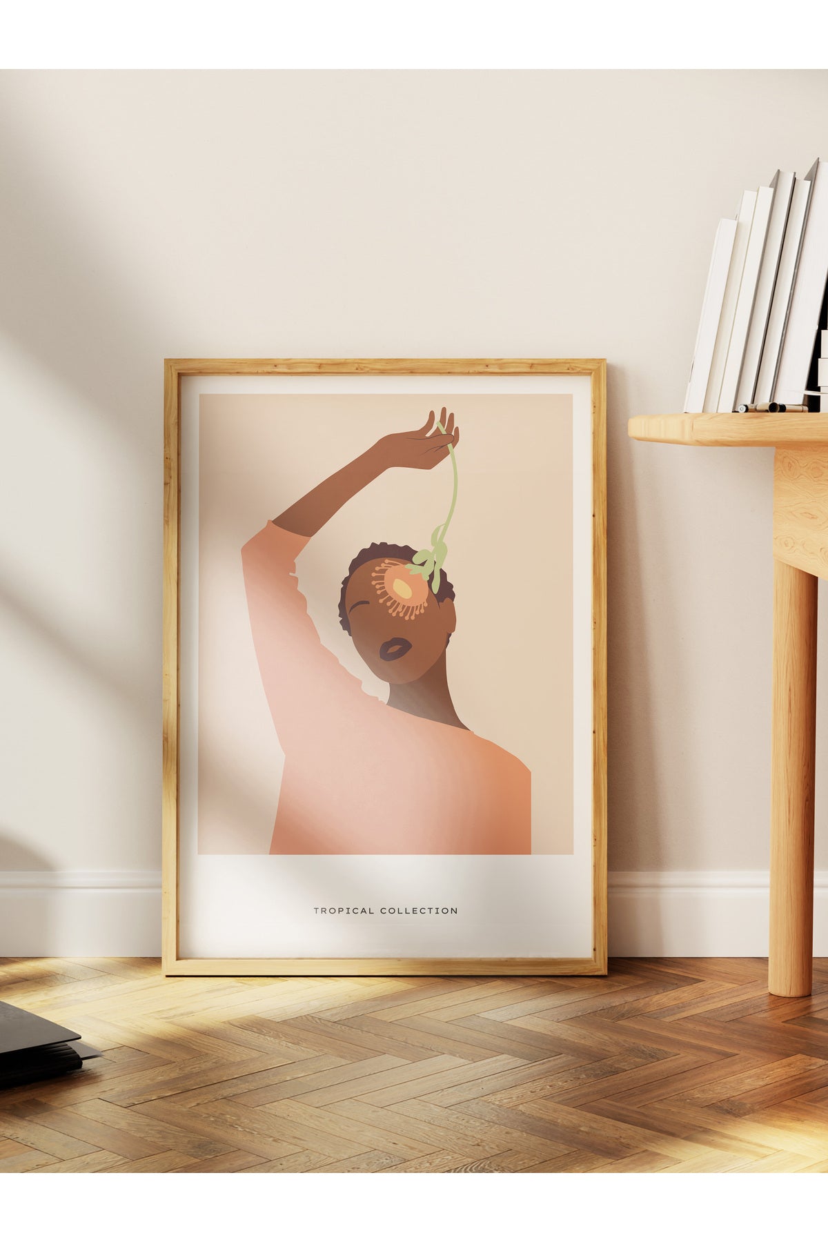 Tropikal Temalı Çerçevesiz Duvar Posteri, Estetik Poster - Salon, Mutfak ve Yatak Odası Dekoru