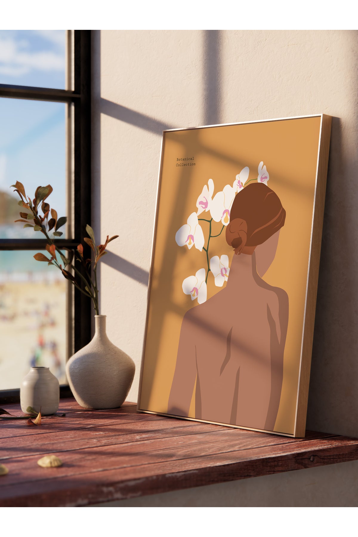 Tropikal Temalı Çerçevesiz Duvar Posteri, Estetik Poster - Salon, Mutfak ve Yatak Odası Dekoru
