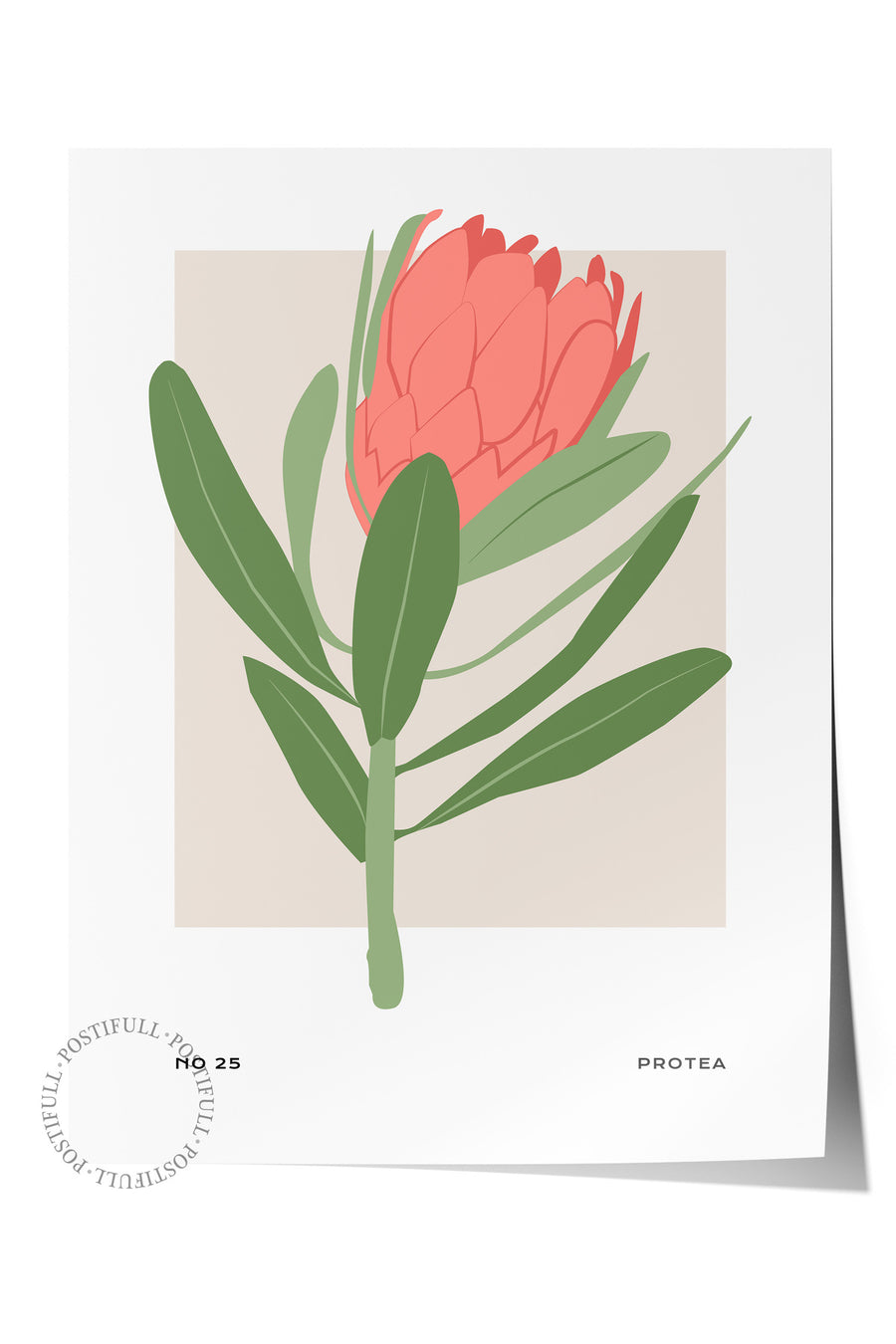 PROTEA Tropikal İllustrasyon Çerçevesiz Poster