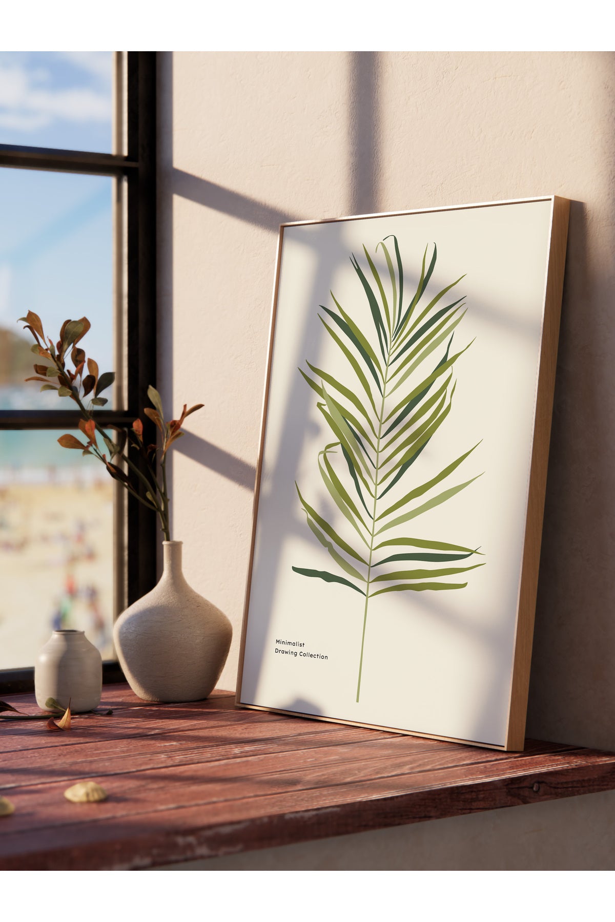 Tropikal Temalı Çerçevesiz Duvar Posteri, Estetik Poster - Salon, Mutfak ve Yatak Odası Dekoru