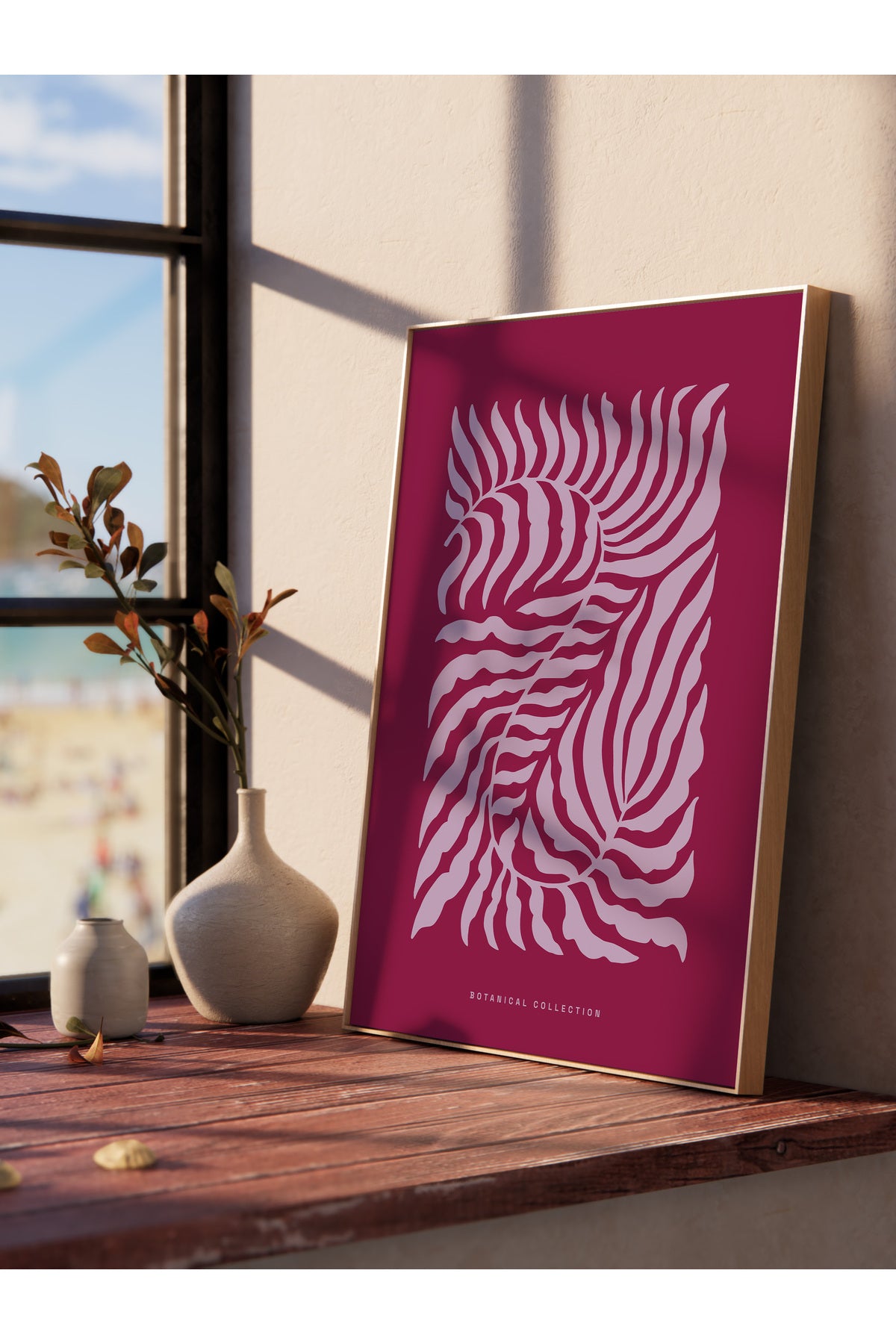 Tropikal Temalı Çerçevesiz Duvar Posteri, Estetik Poster - Salon, Mutfak ve Yatak Odası Dekoru