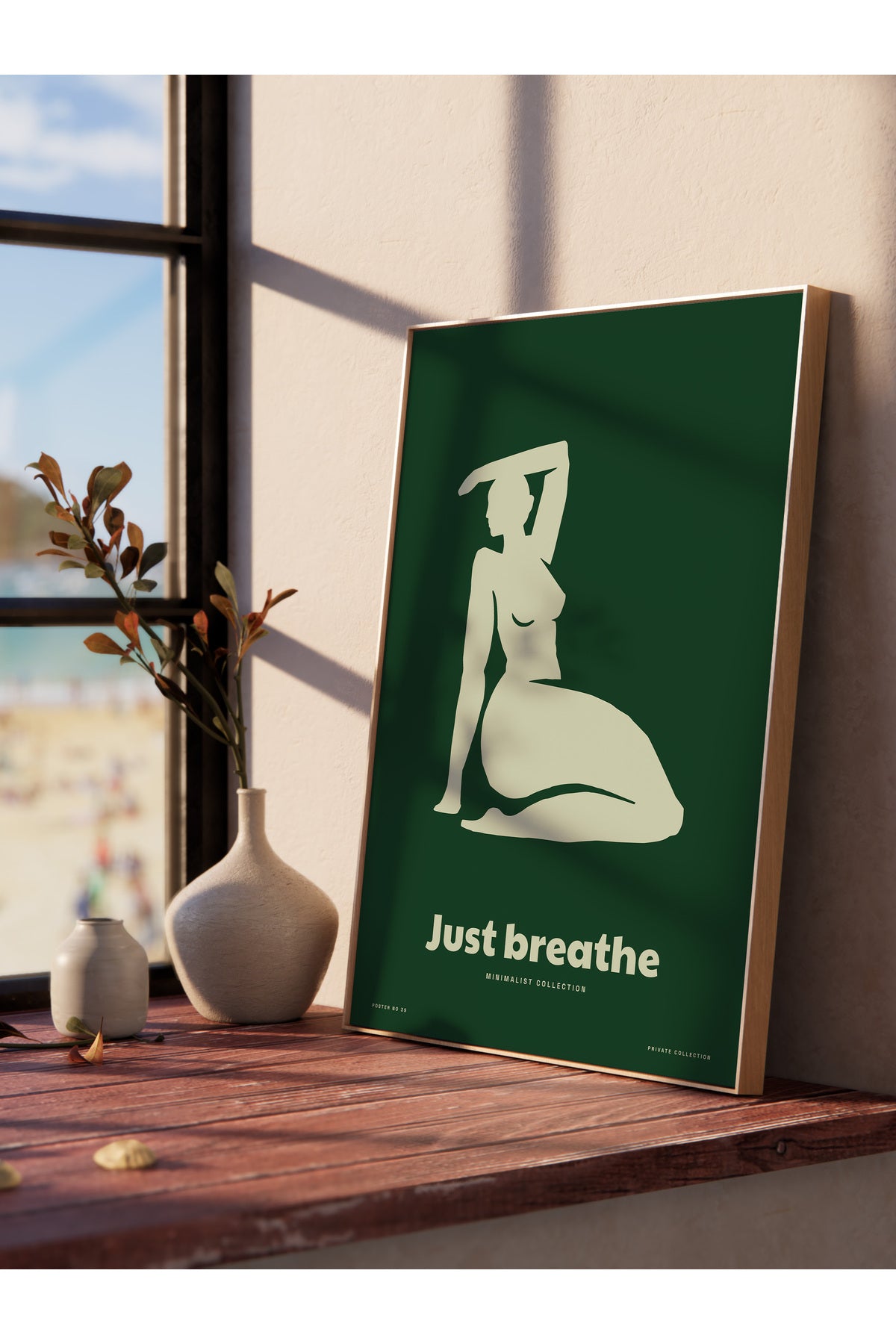 Tropikal Temalı Çerçevesiz Duvar Posteri, Estetik Poster - Salon, Mutfak ve Yatak Odası Dekoru